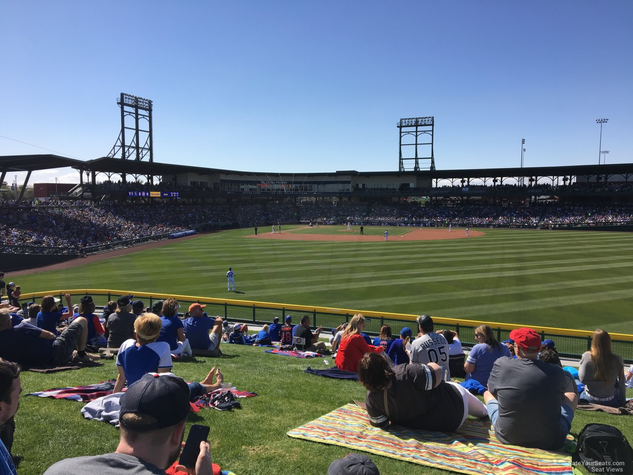 Sloan Park, section 105, home of Chicago Cubs, Mesa Solar Sox, page 1