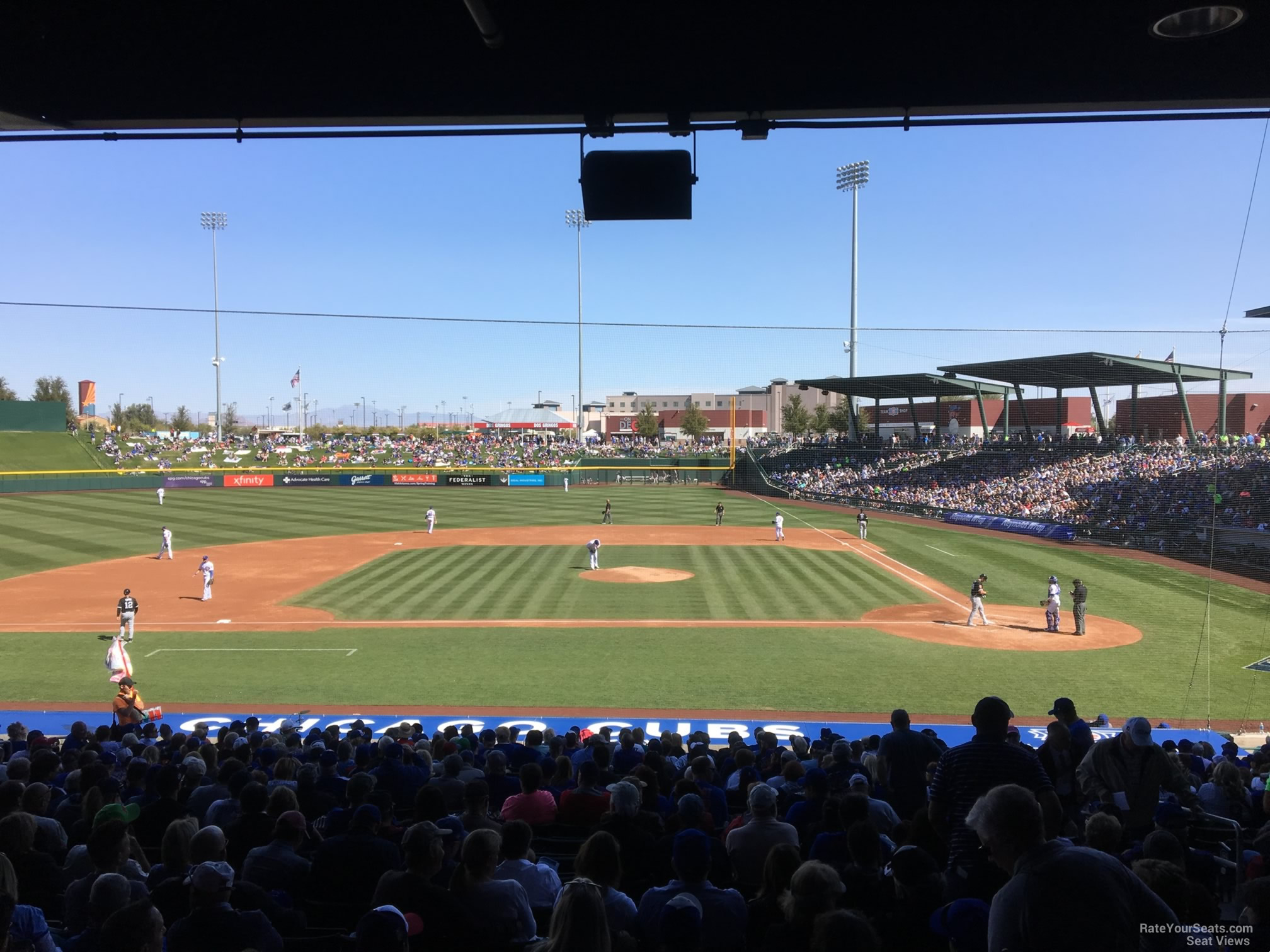 Sloan Park, section 108, home of Chicago Cubs, Mesa Solar Sox, page 1