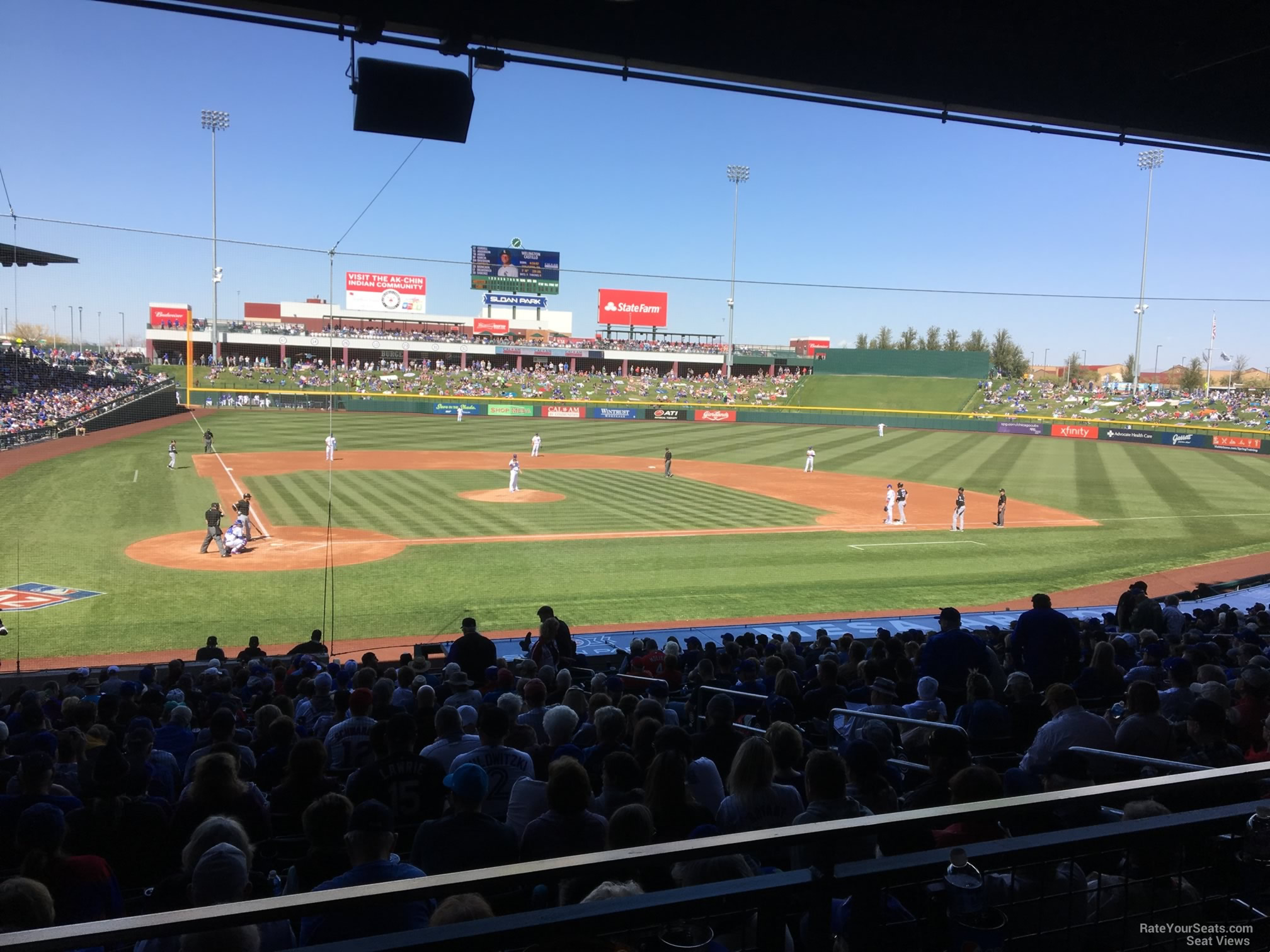 section 113, row 24 seat view  - sloan park