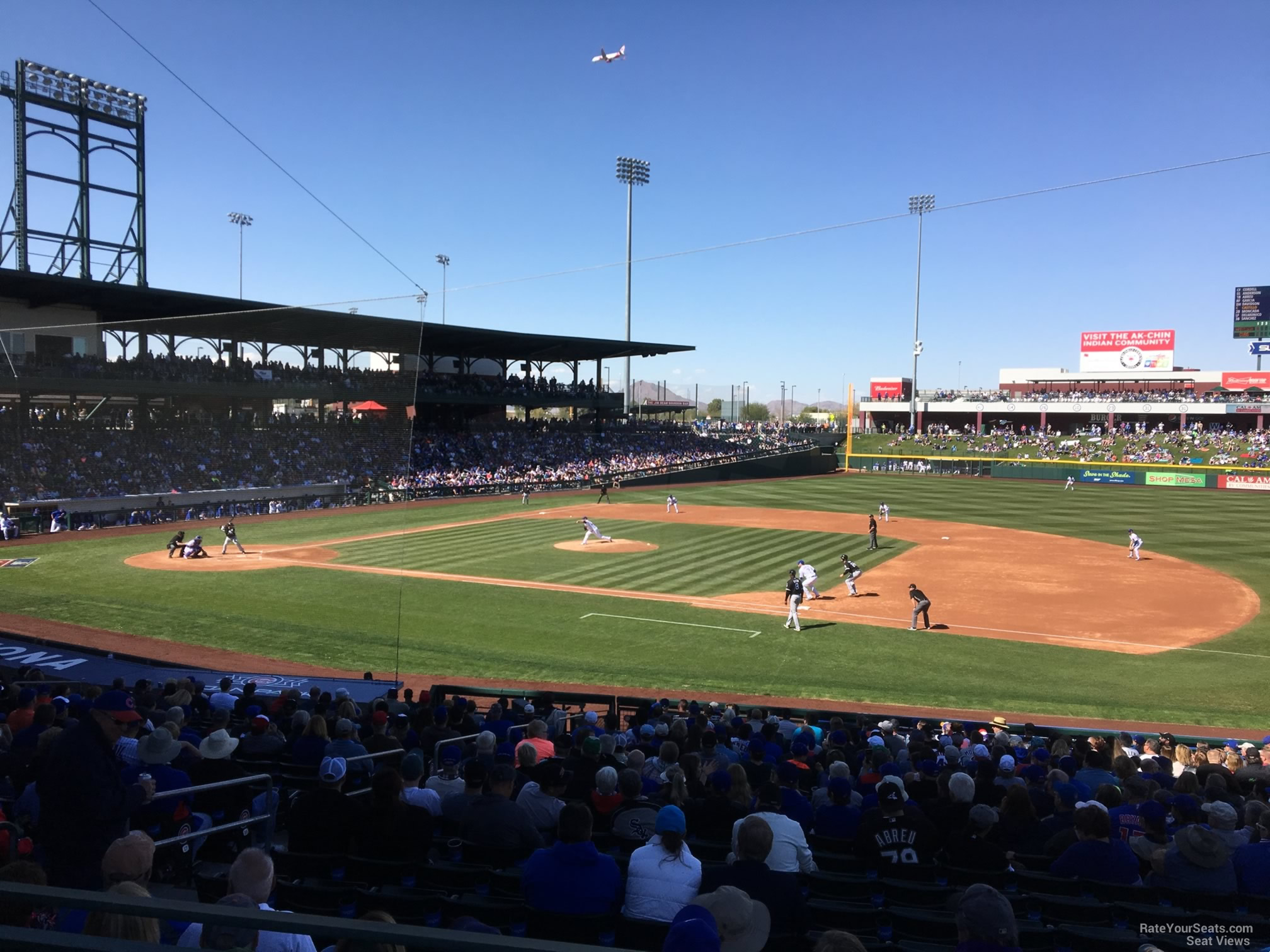 section 117, row 24 seat view  - sloan park