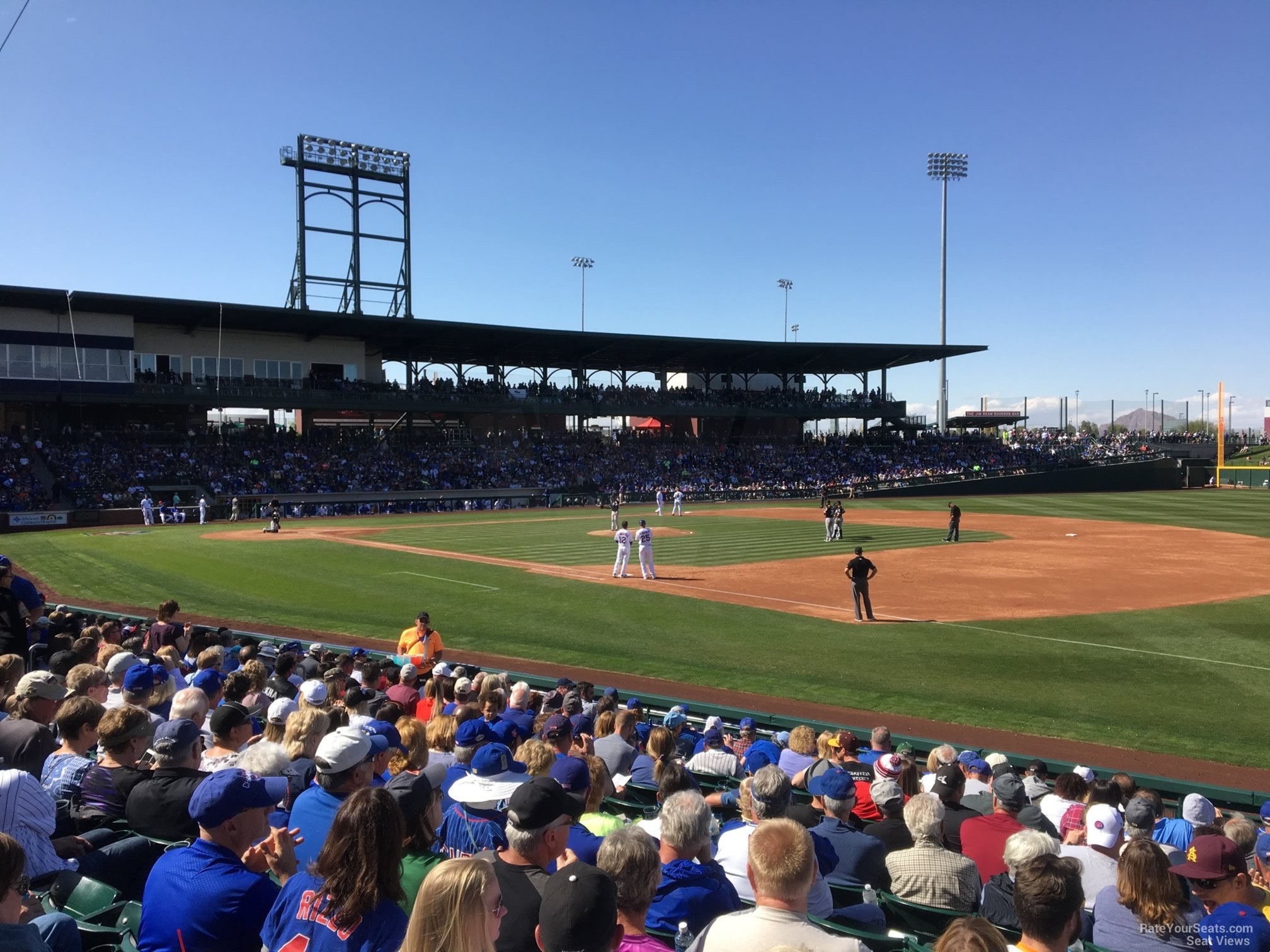 section 118, row 12 seat view  - sloan park