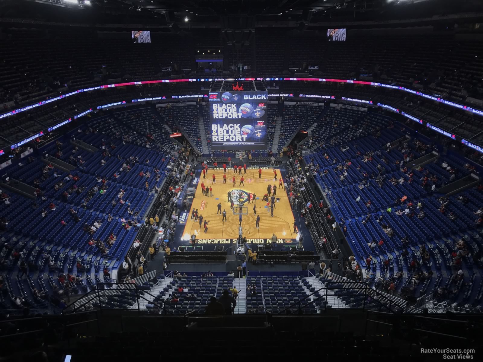section 308, row 16 seat view  for basketball - smoothie king center