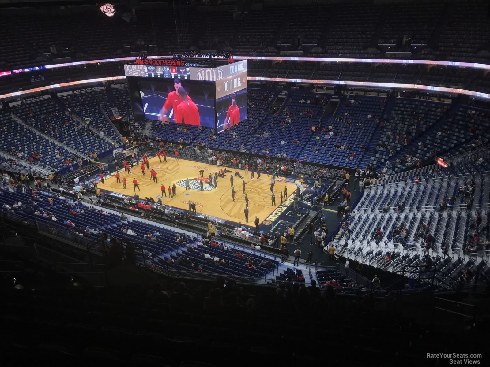 section 313, row 16 seat view  for basketball - smoothie king center