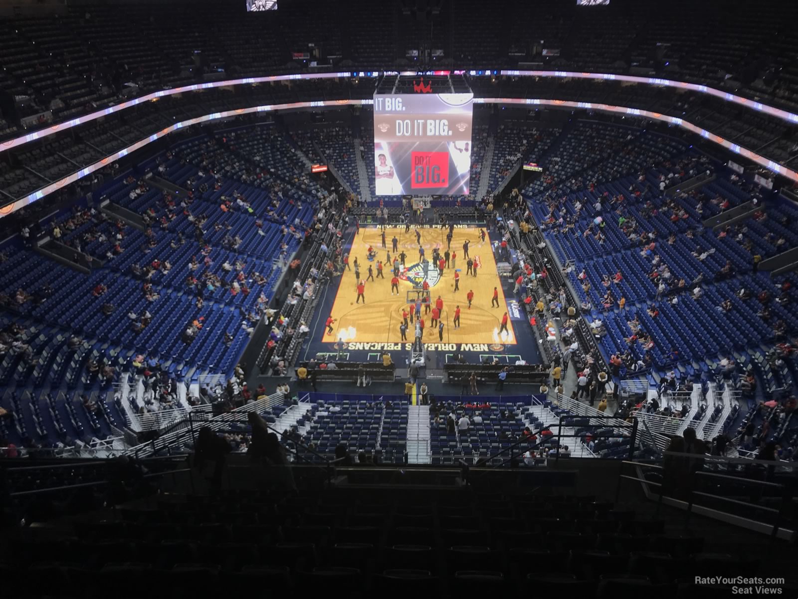 section 324, row 16 seat view  for basketball - smoothie king center