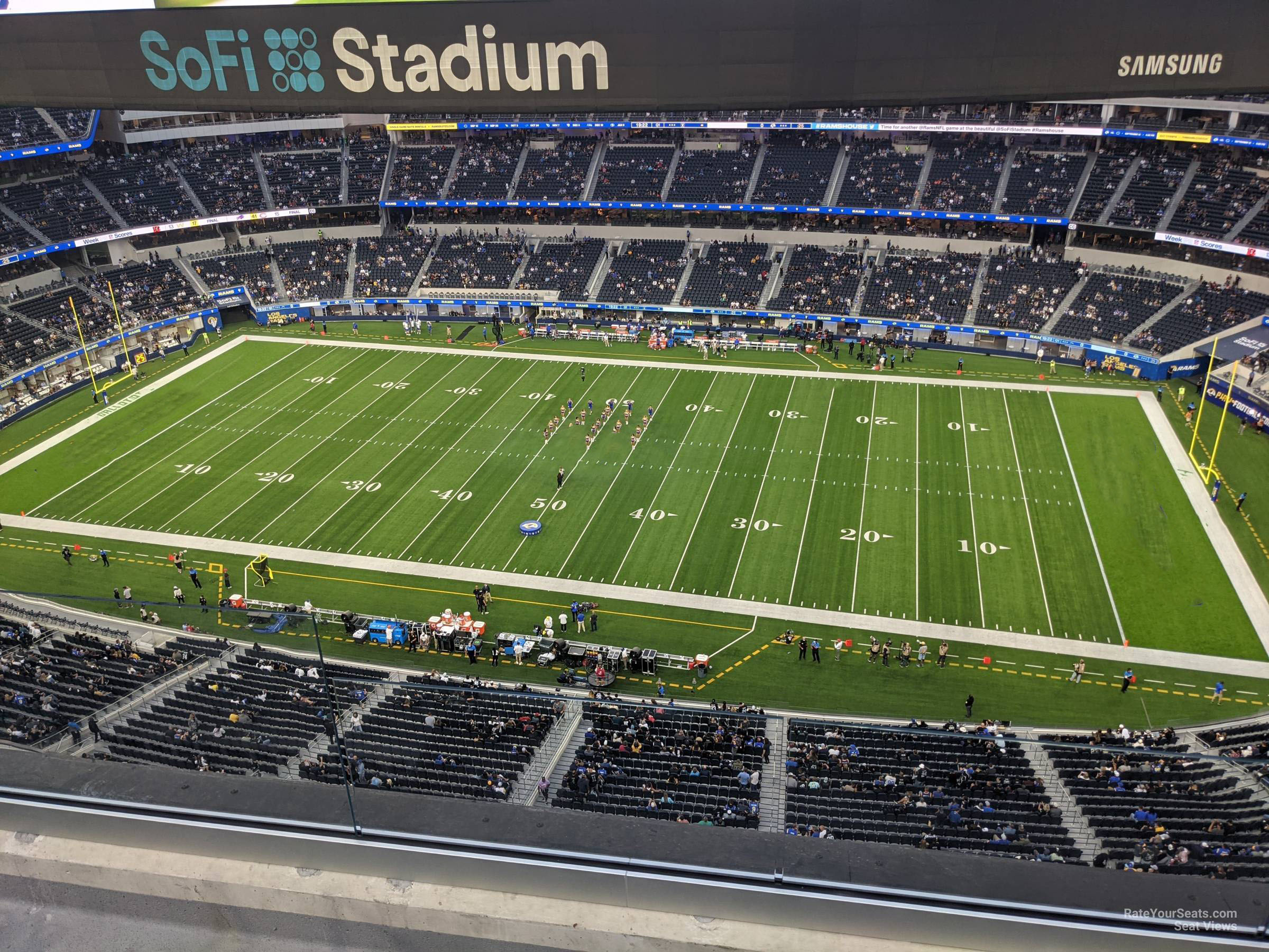 SoFi Stadium, section 418, home of Los Angeles Rams, Los Angeles Chargers,  page 1