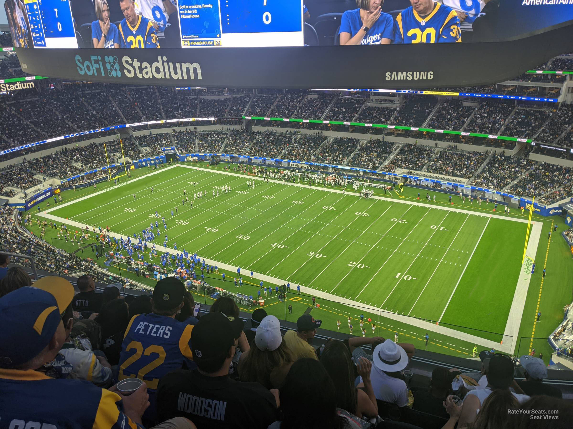 section 449 seat view  for football - sofi stadium