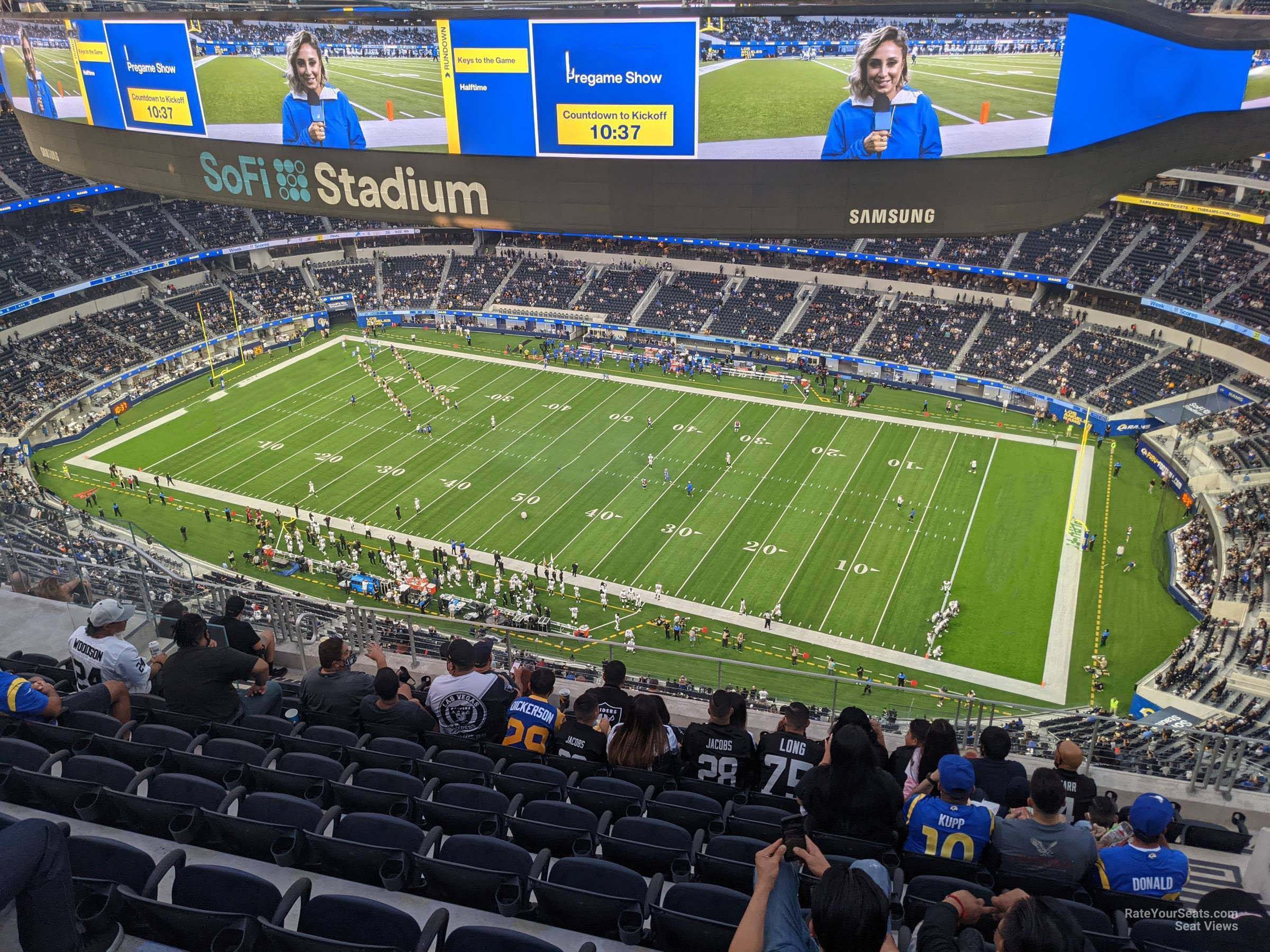 Sofi stadium, section 338, home of Los Angeles Rams, Los Angeles Chargers,  page 1