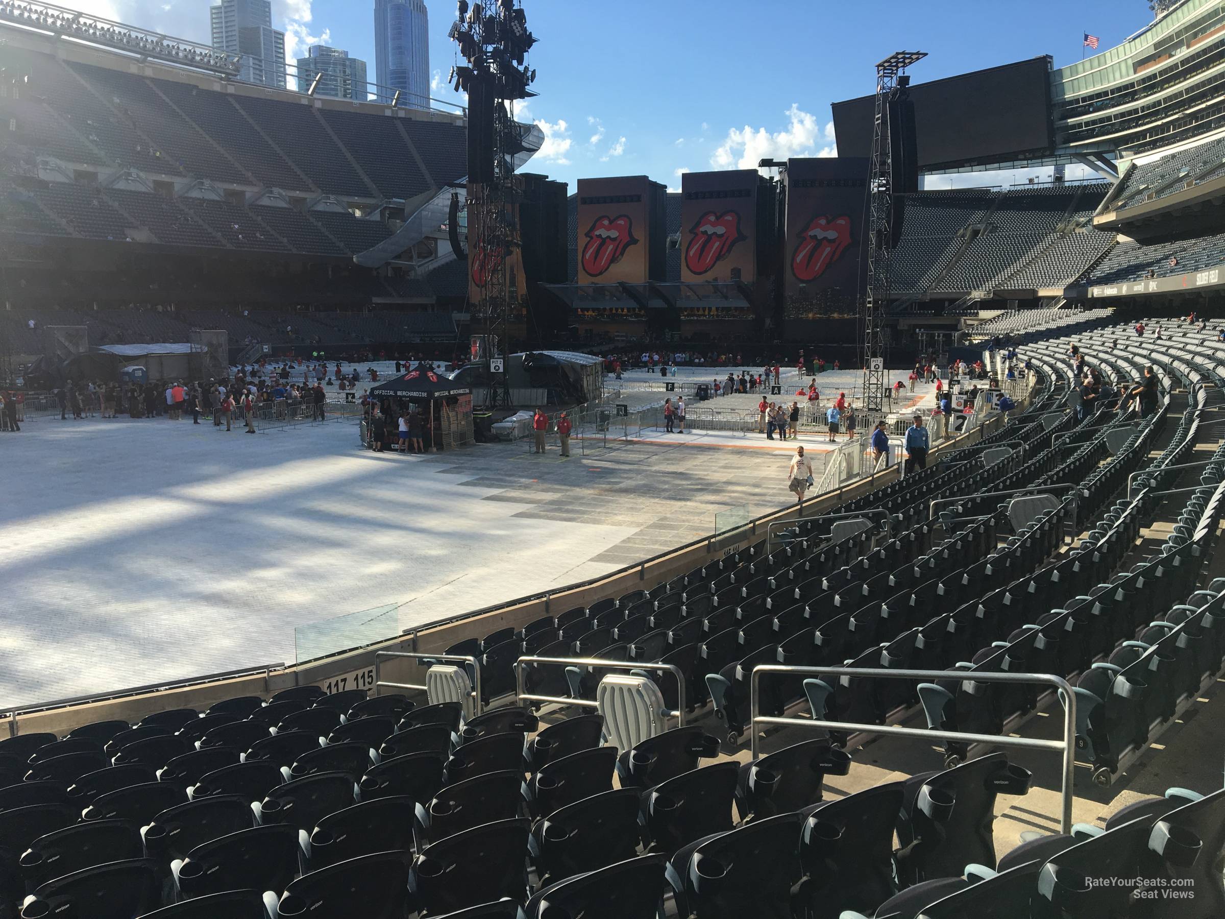 Soldier Field, section 117, home of Chicago Bears, page 1