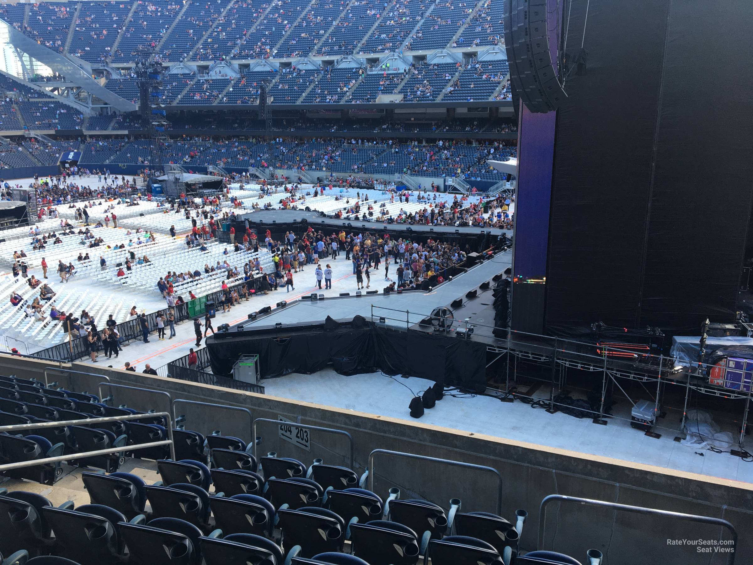 section 203, row 11 seat view  for concert - soldier field