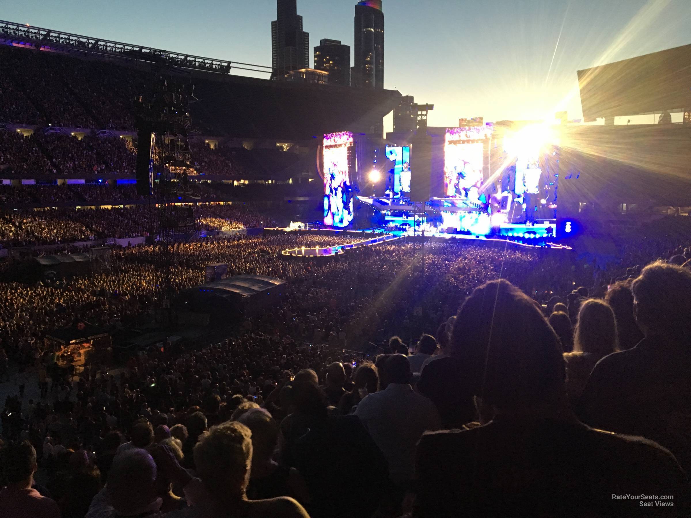 section 214, row 10 seat view  for concert - soldier field