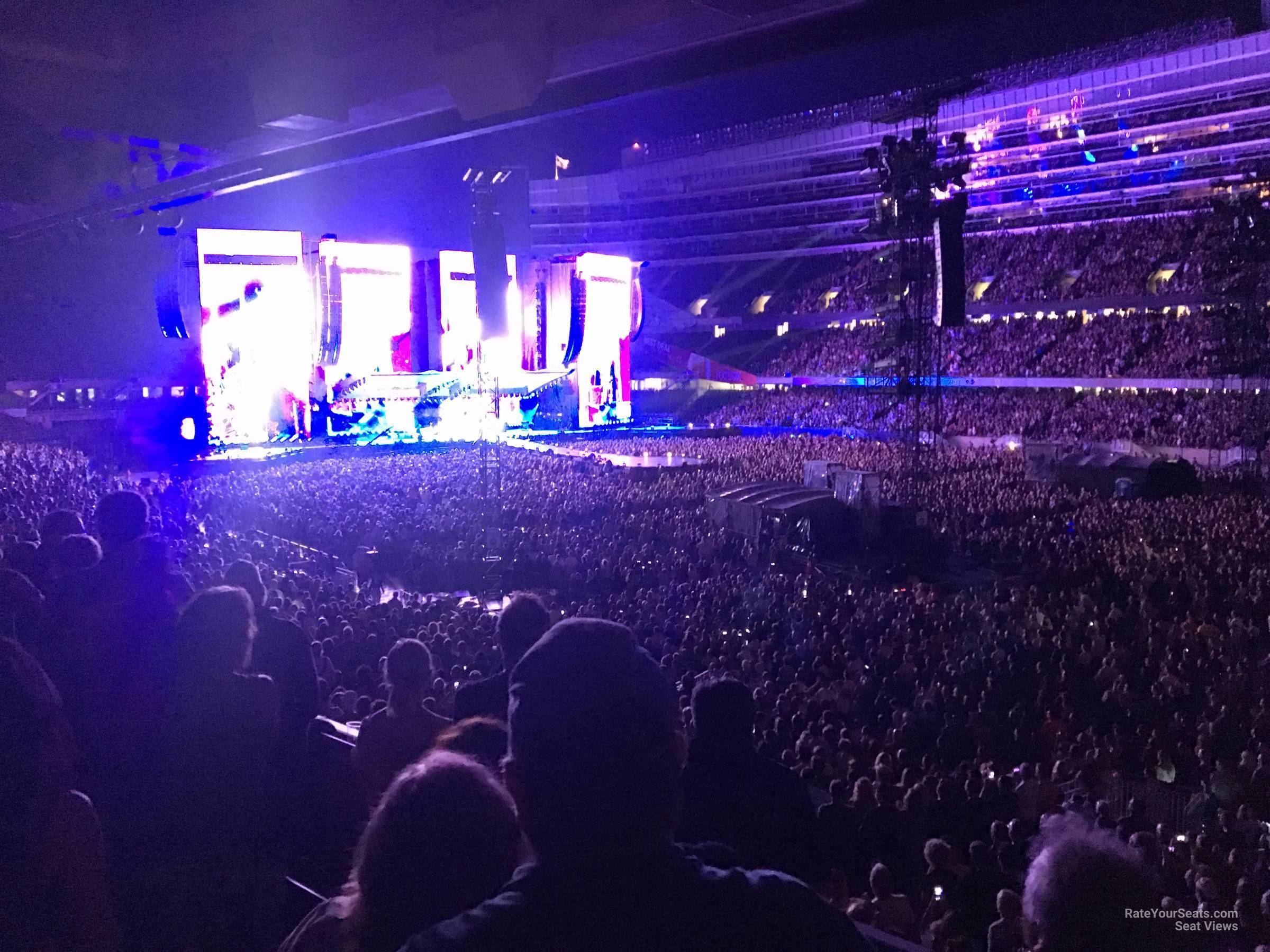section 232, row 4 seat view  for concert - soldier field