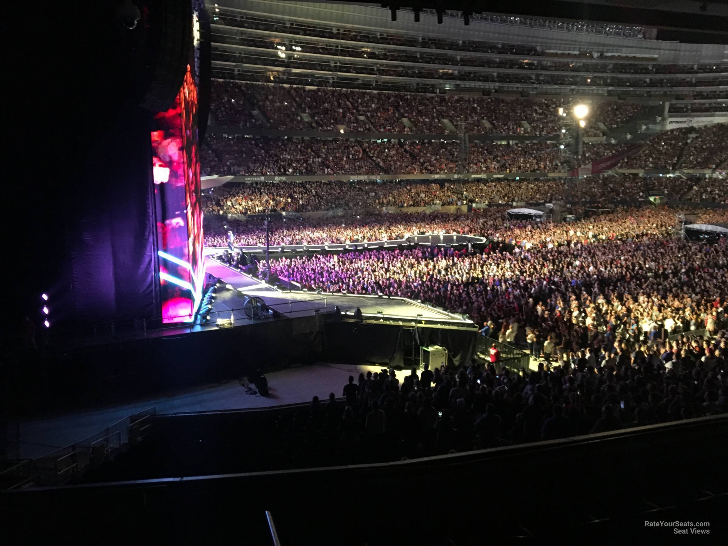 section 244, row 4 seat view  for concert - soldier field