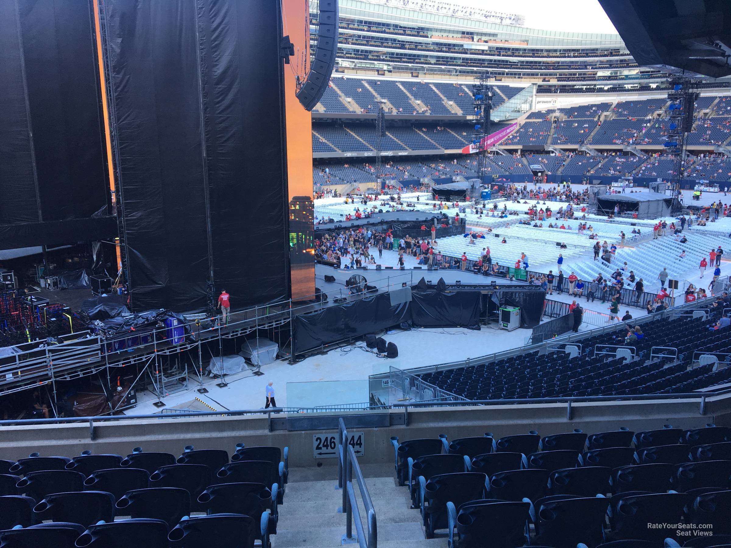 section 246, row 9 seat view  for concert - soldier field