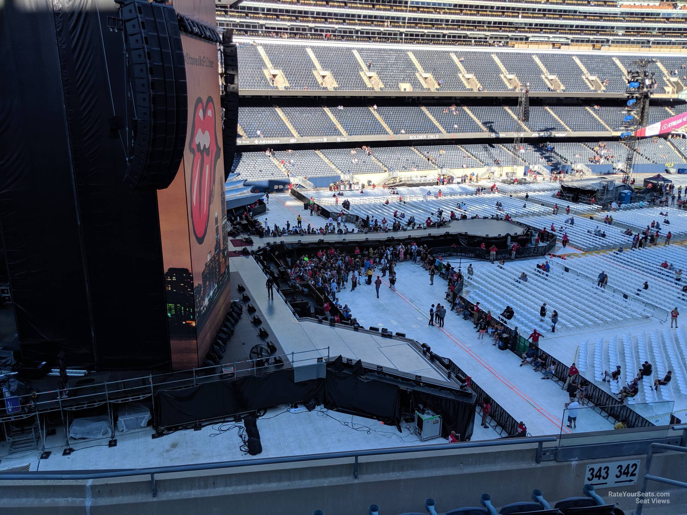 section 343, row 6 seat view  for concert - soldier field