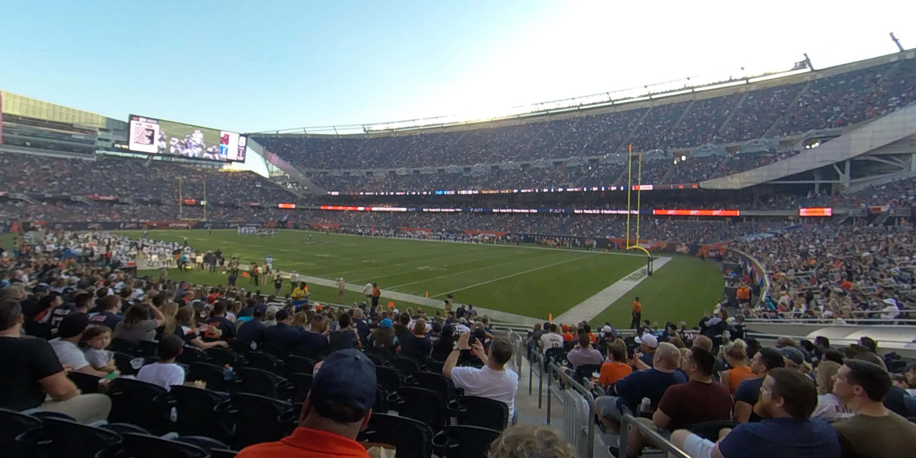 section 101 panoramic seat view  for football - soldier field