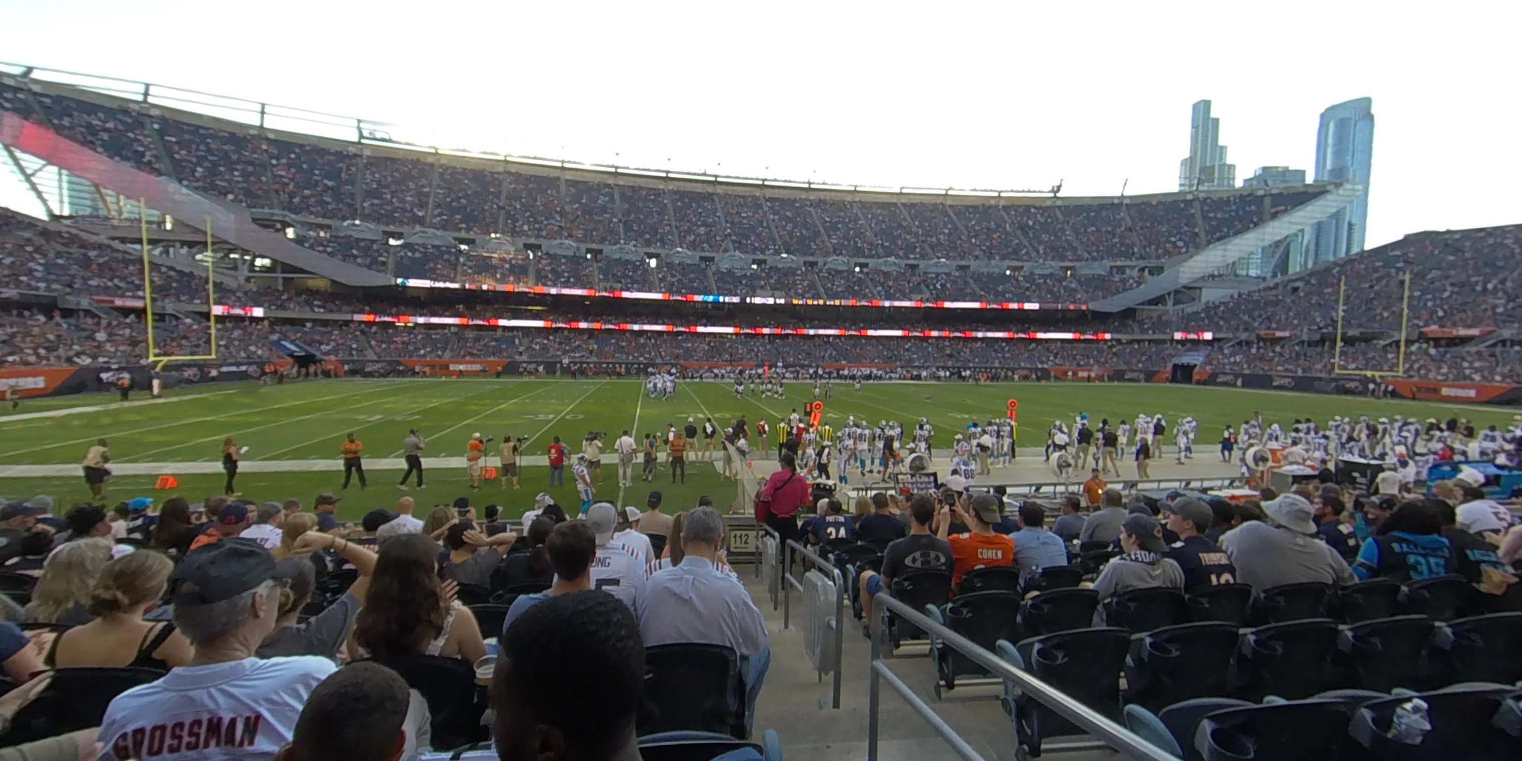 section 111 panoramic seat view  for football - soldier field