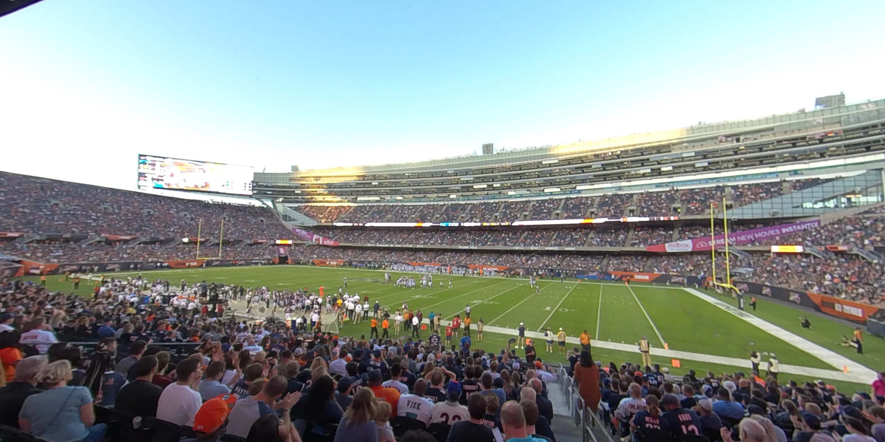 section 131 panoramic seat view  for football - soldier field
