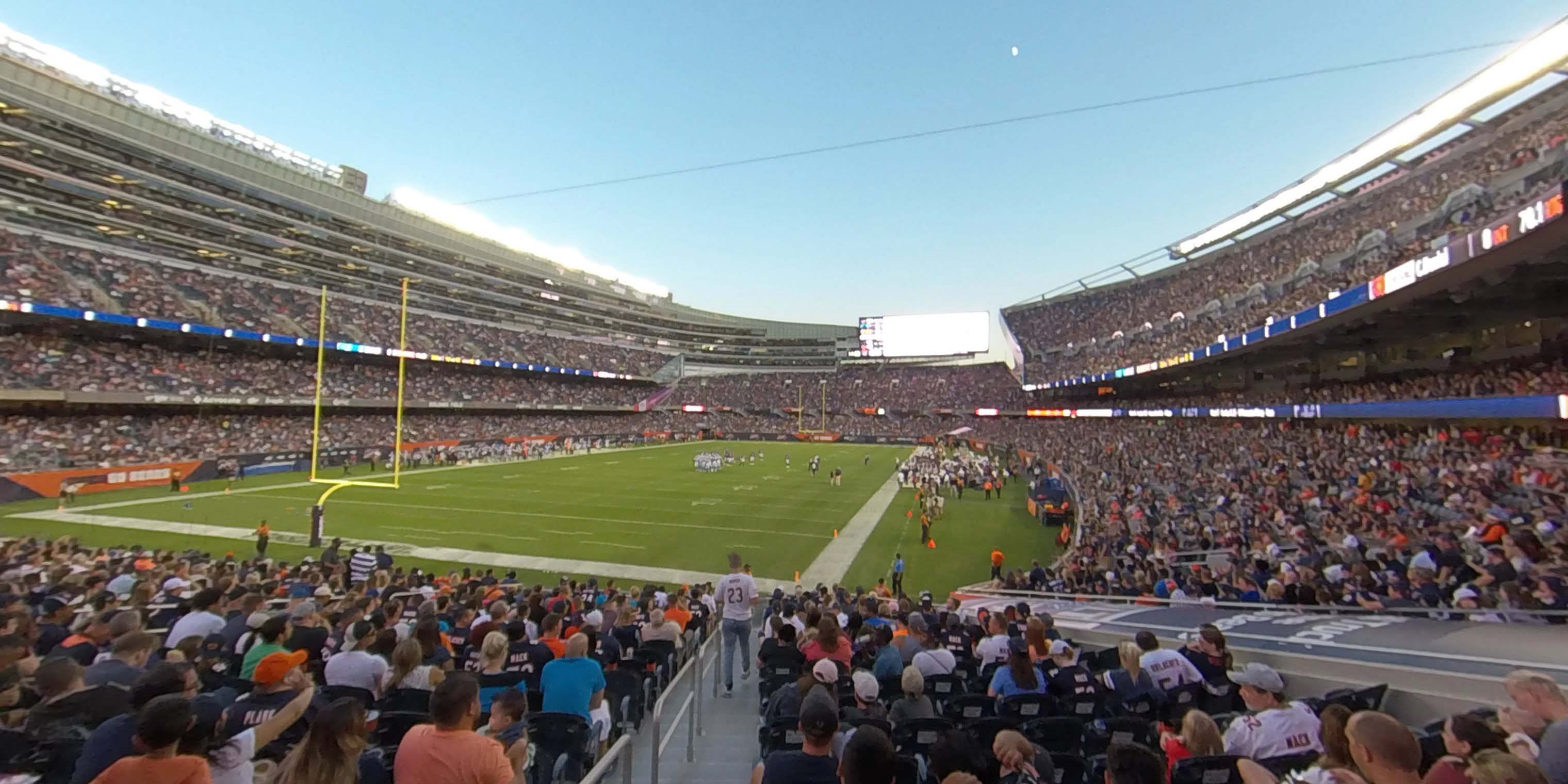 section 148 panoramic seat view  for football - soldier field