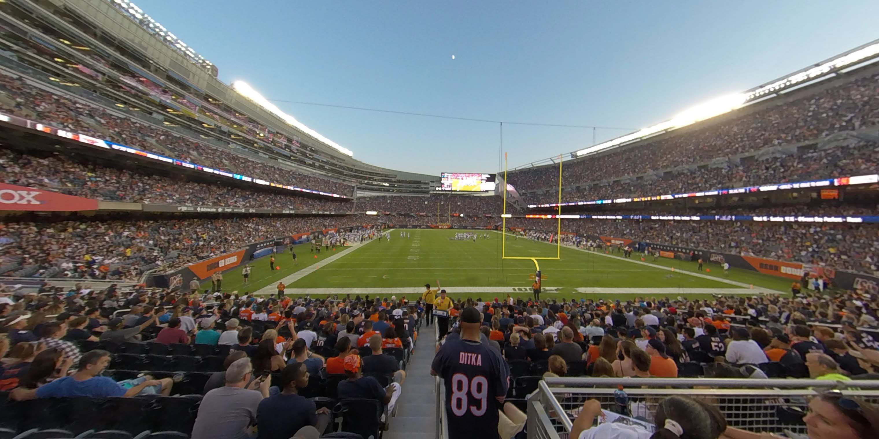 section 152 panoramic seat view  for football - soldier field