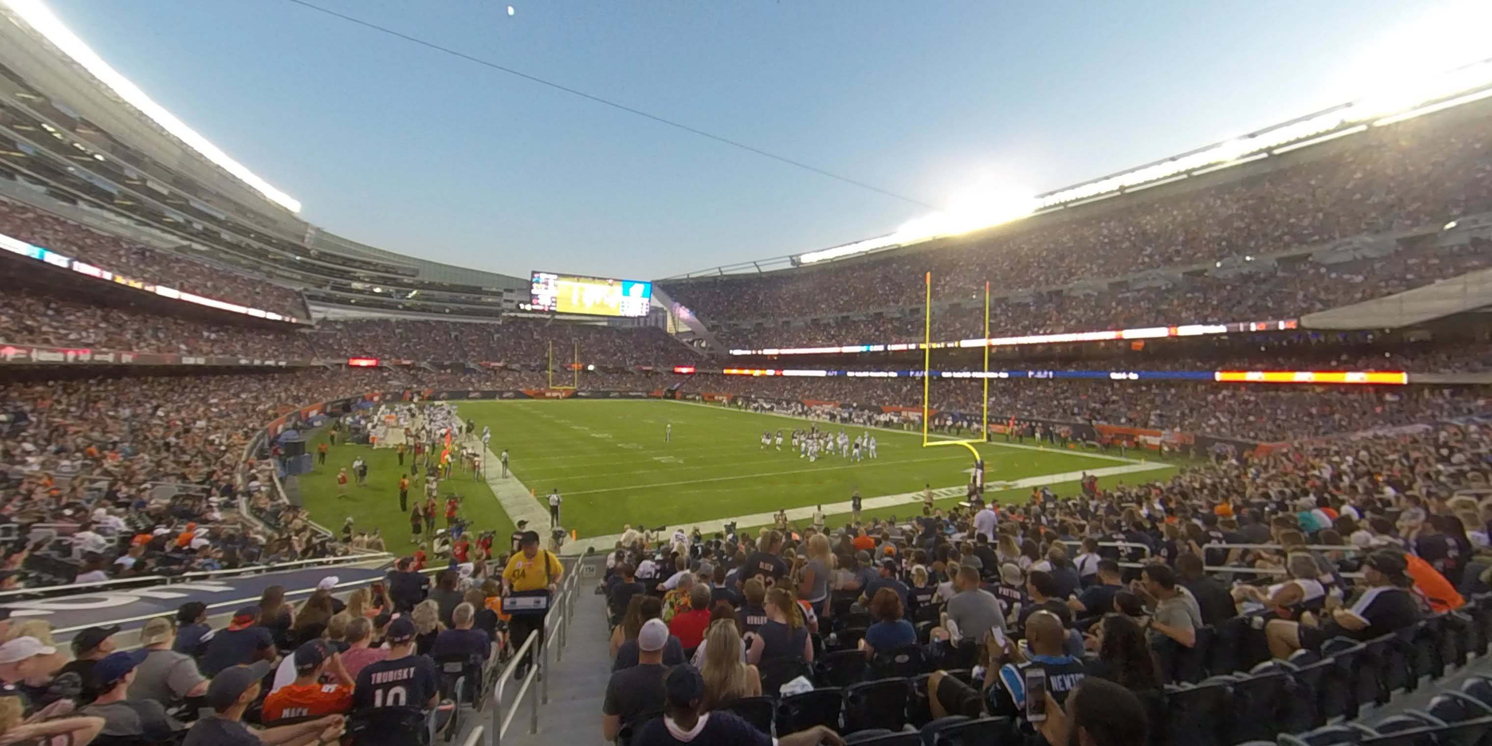 section 154 panoramic seat view  for football - soldier field