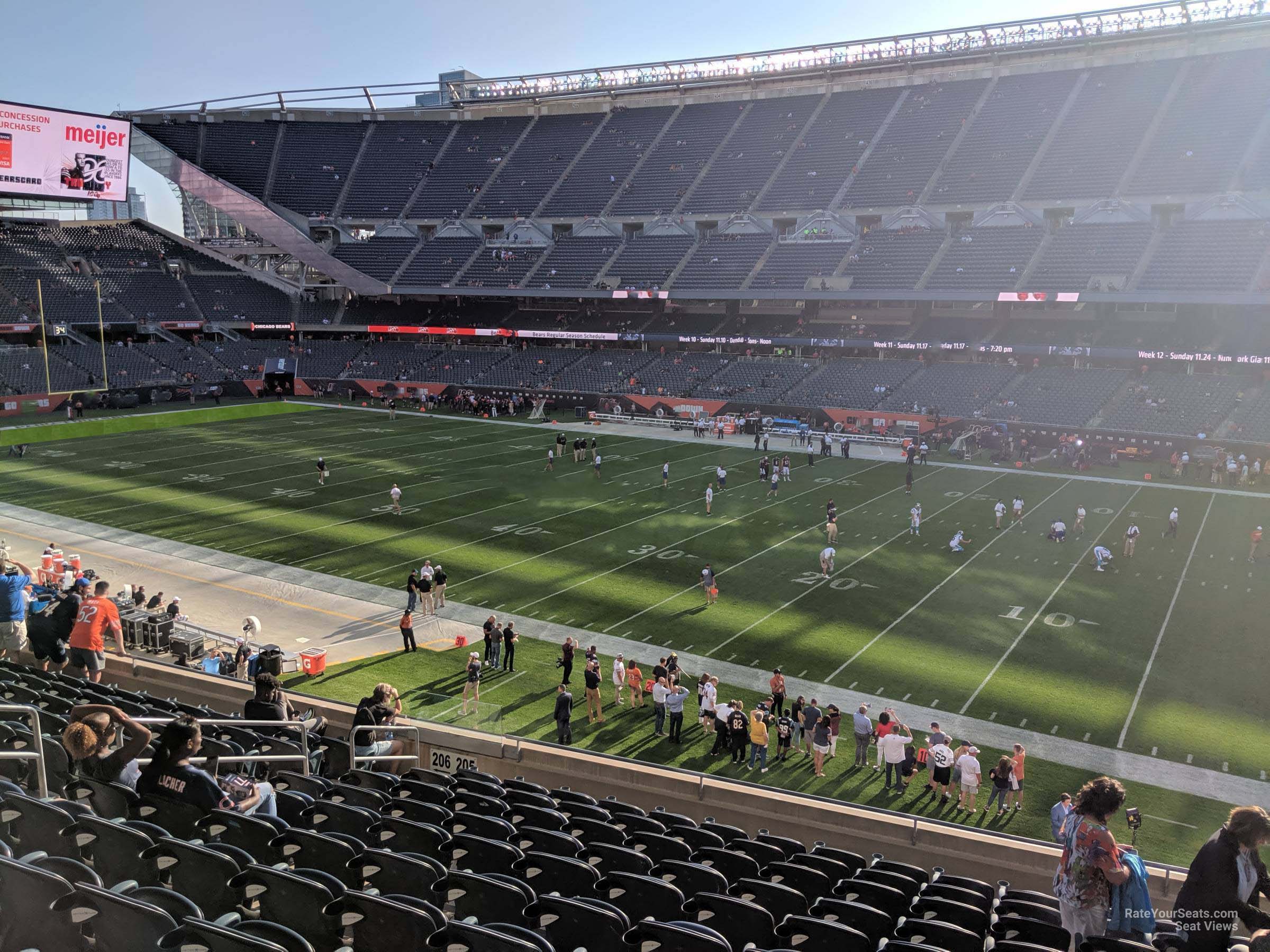 Soldier Field, section 205, row 8, home of Chicago Bears, page 1