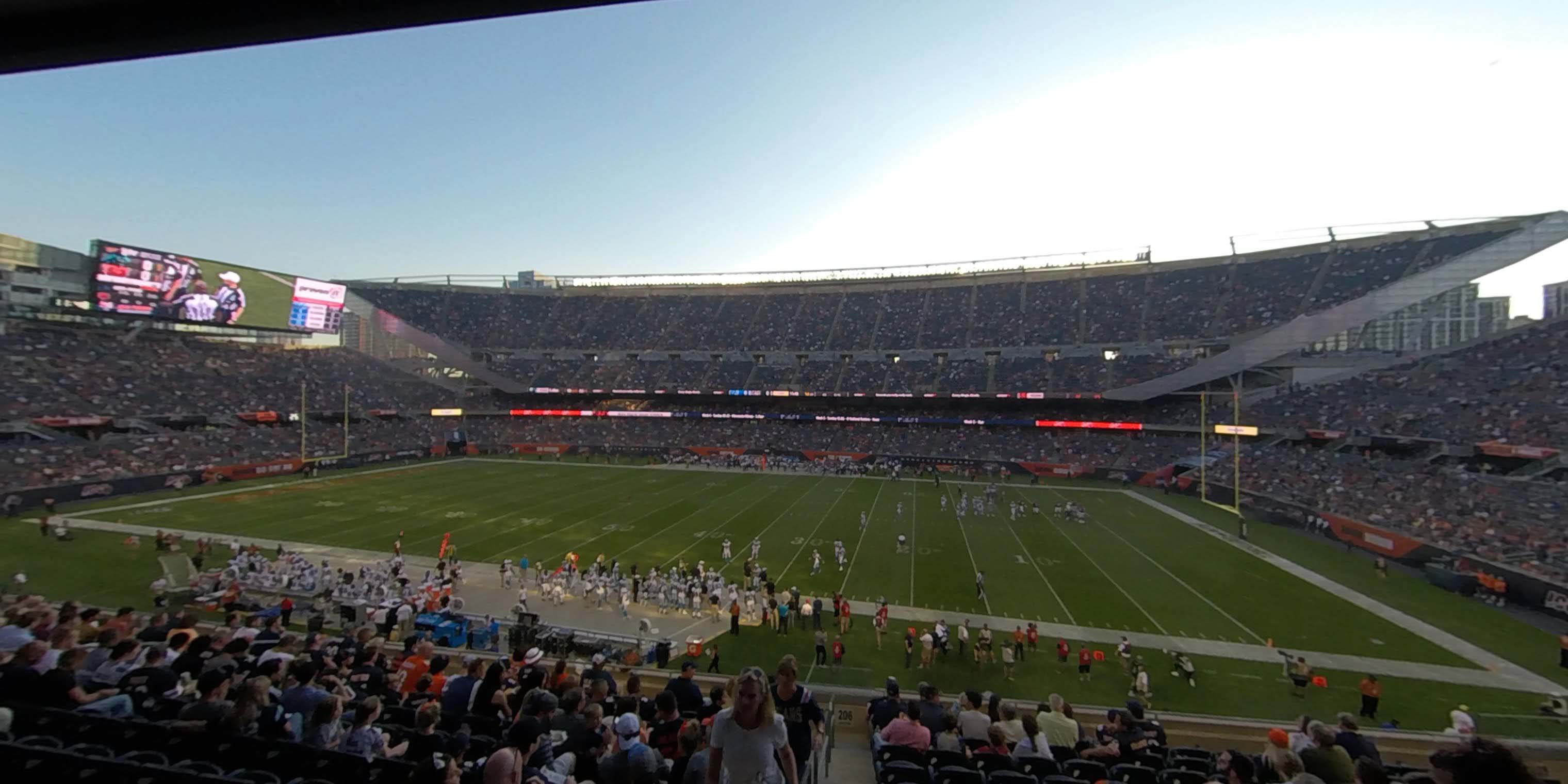 section 206 panoramic seat view  for football - soldier field