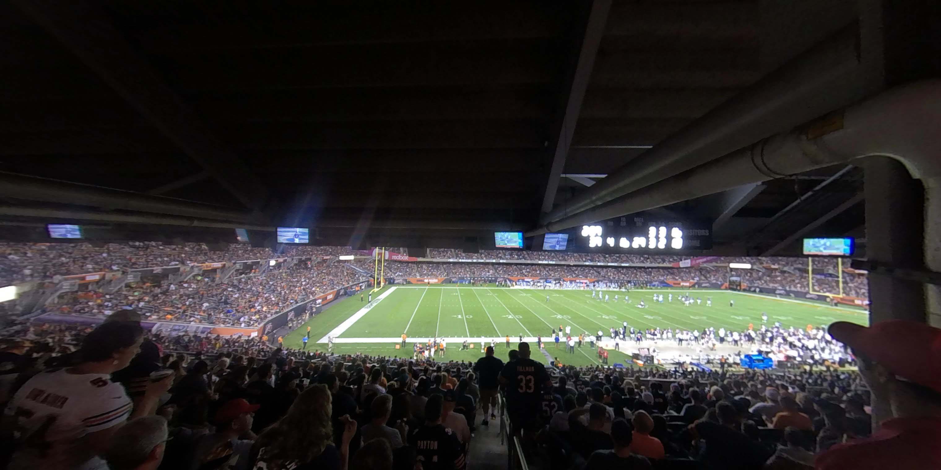 section 241 panoramic seat view  for football - soldier field