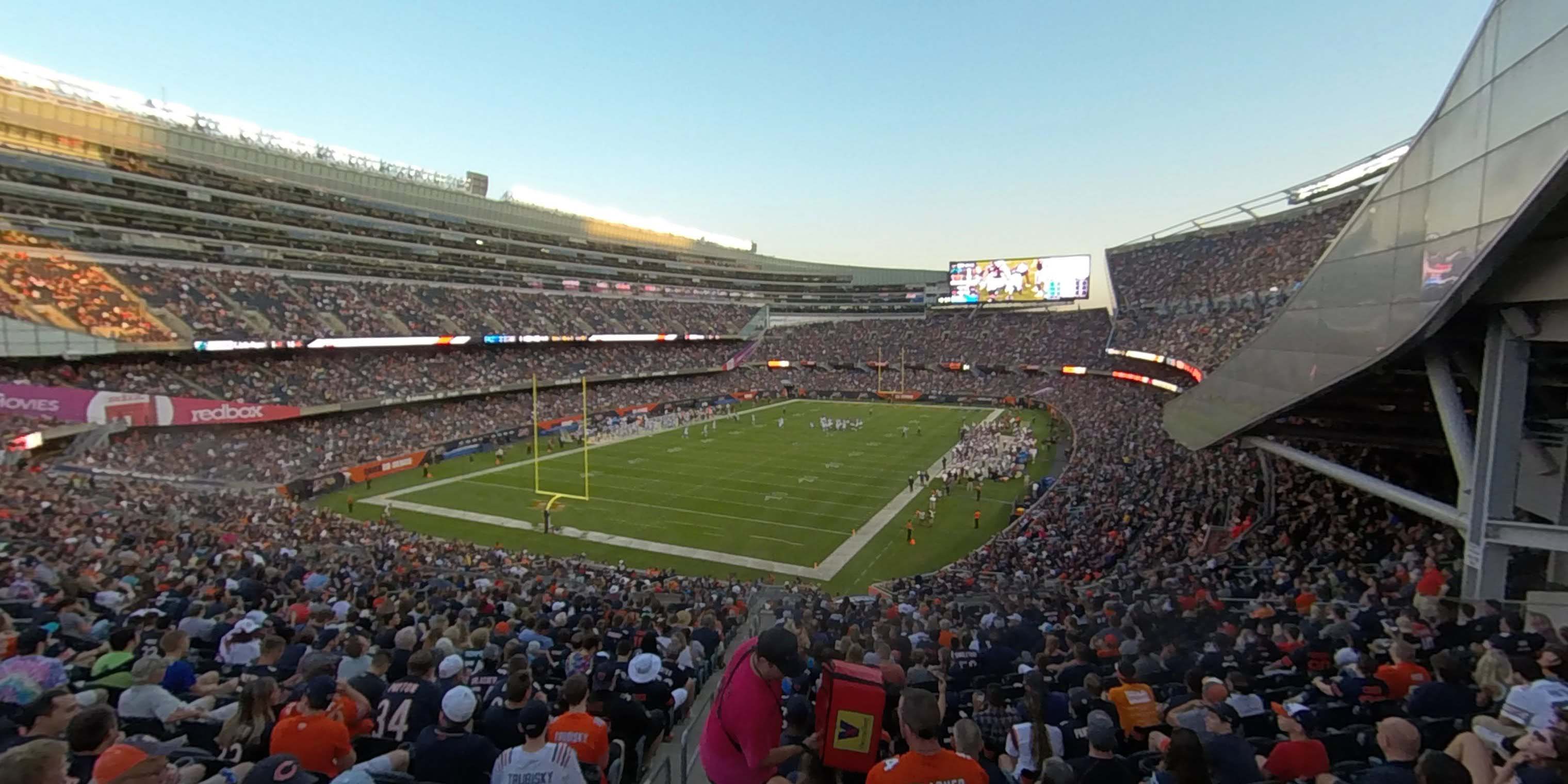 section 248 panoramic seat view  for football - soldier field