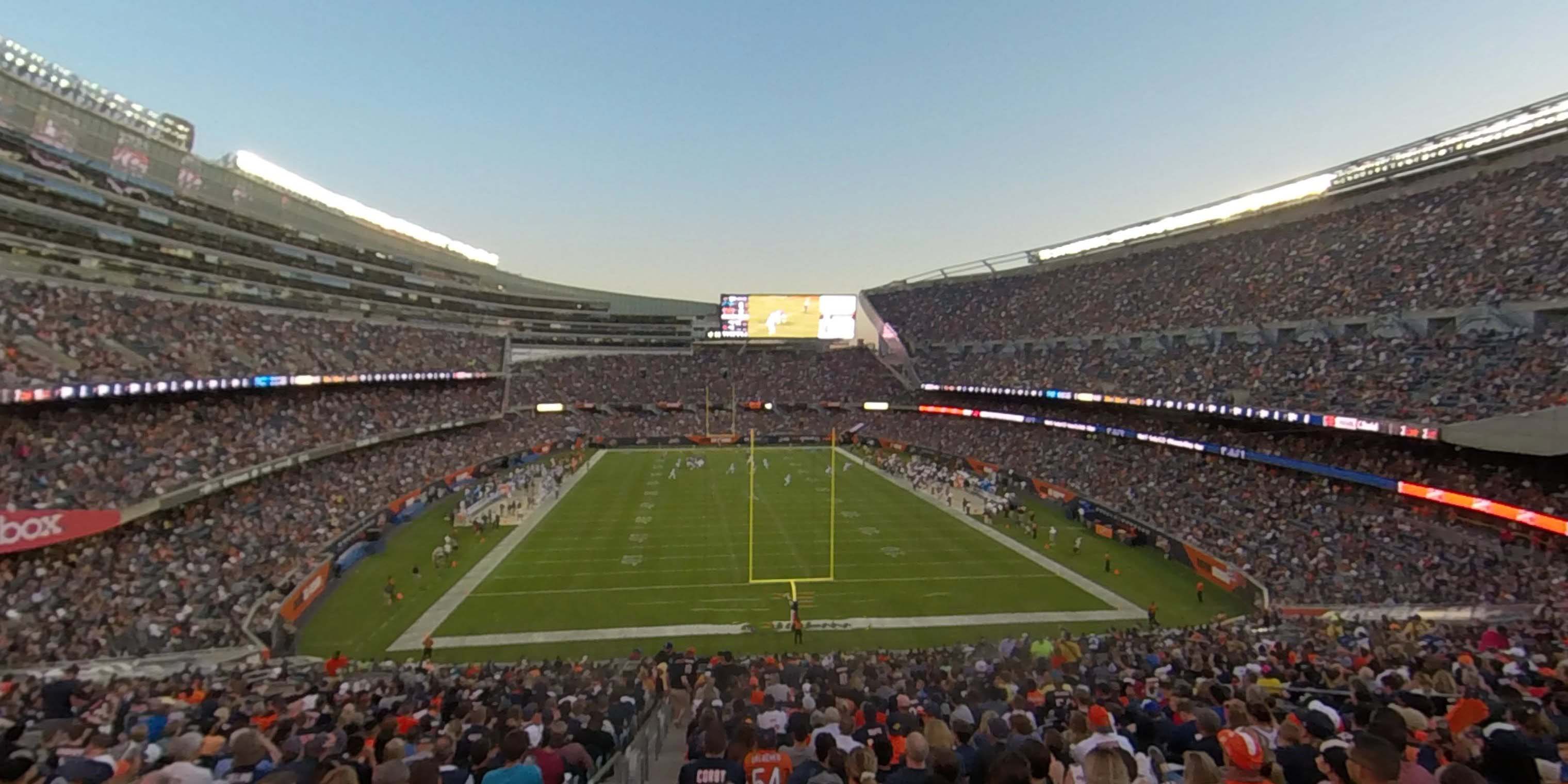 section 252 panoramic seat view  for football - soldier field