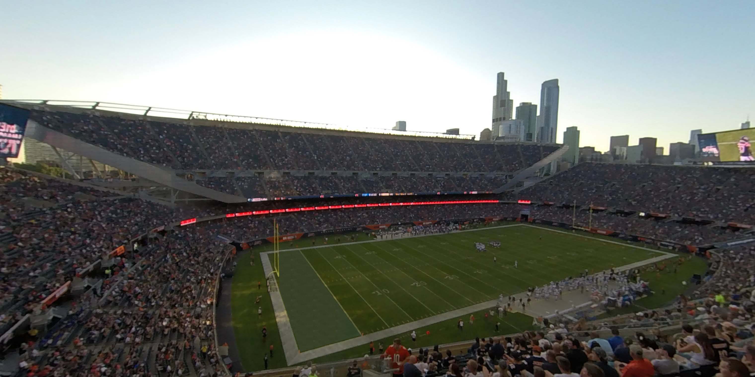 section 314 panoramic seat view  for football - soldier field