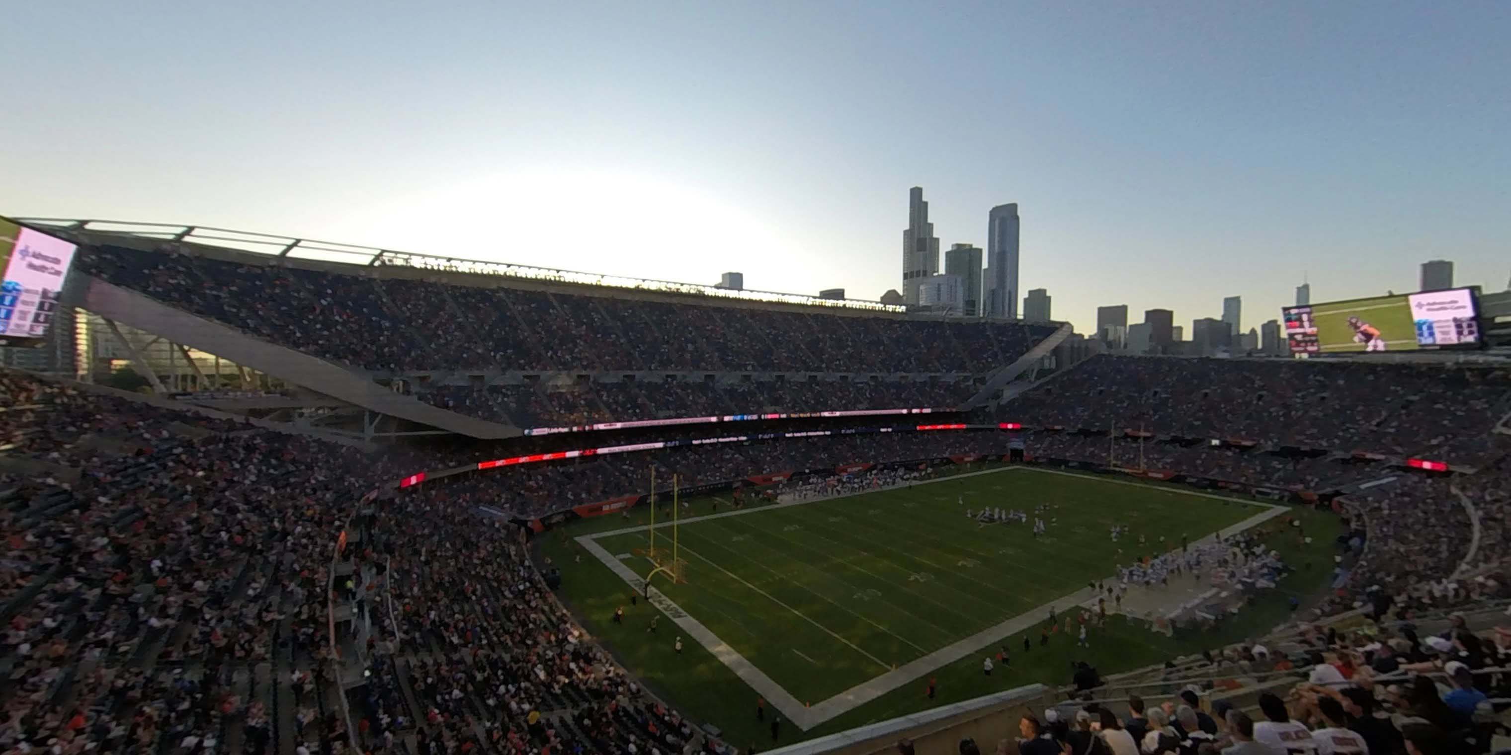 section 316 panoramic seat view  for football - soldier field
