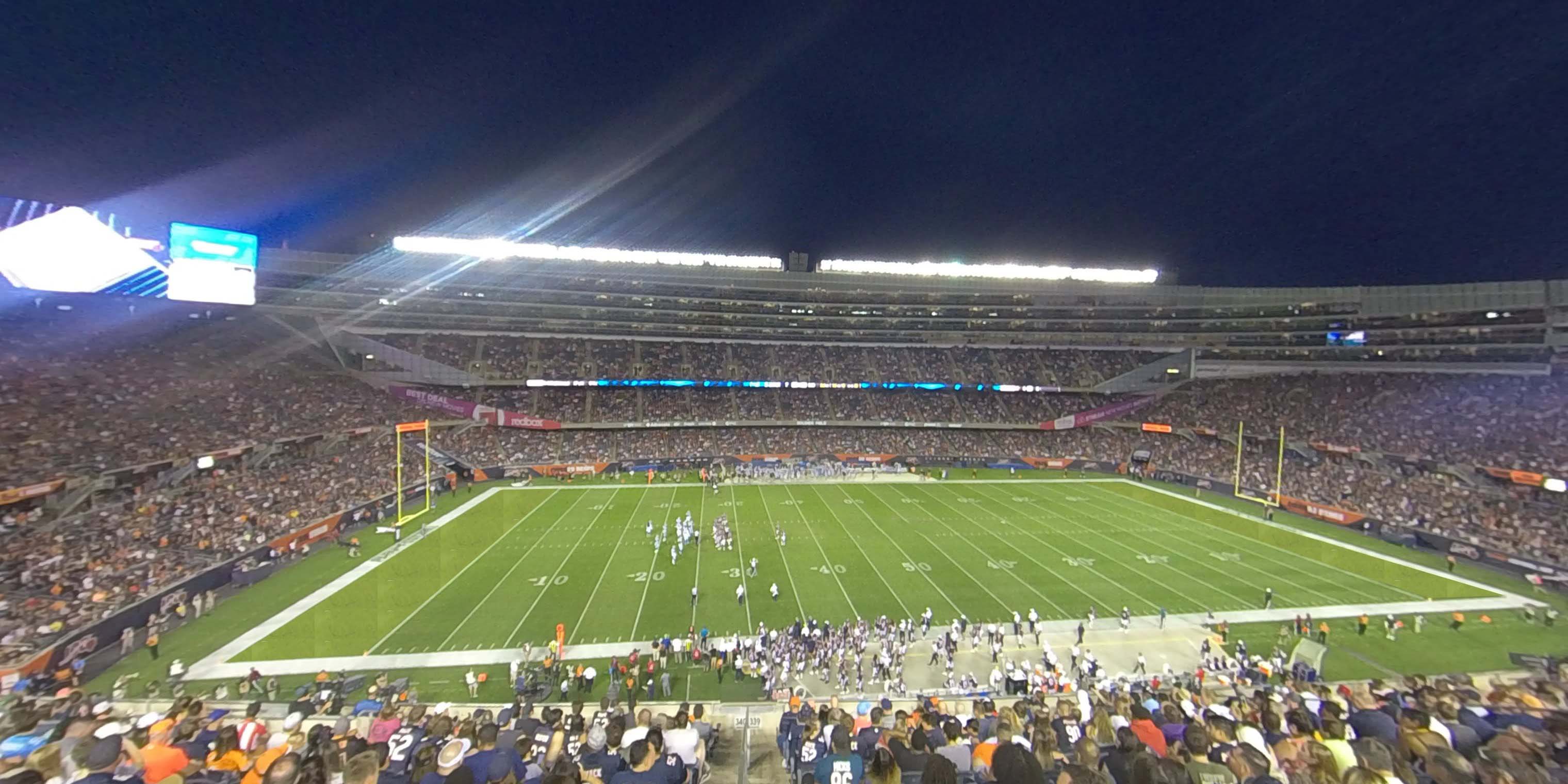 section 339 panoramic seat view  for football - soldier field