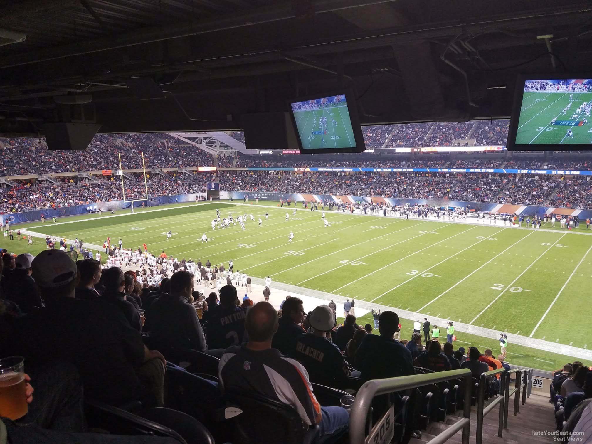 Soldier Field, section 205, home of Chicago Bears, page 1