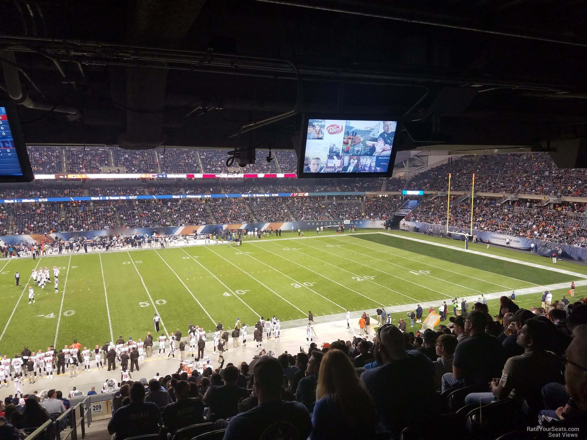 Section 209 at Soldier Field 