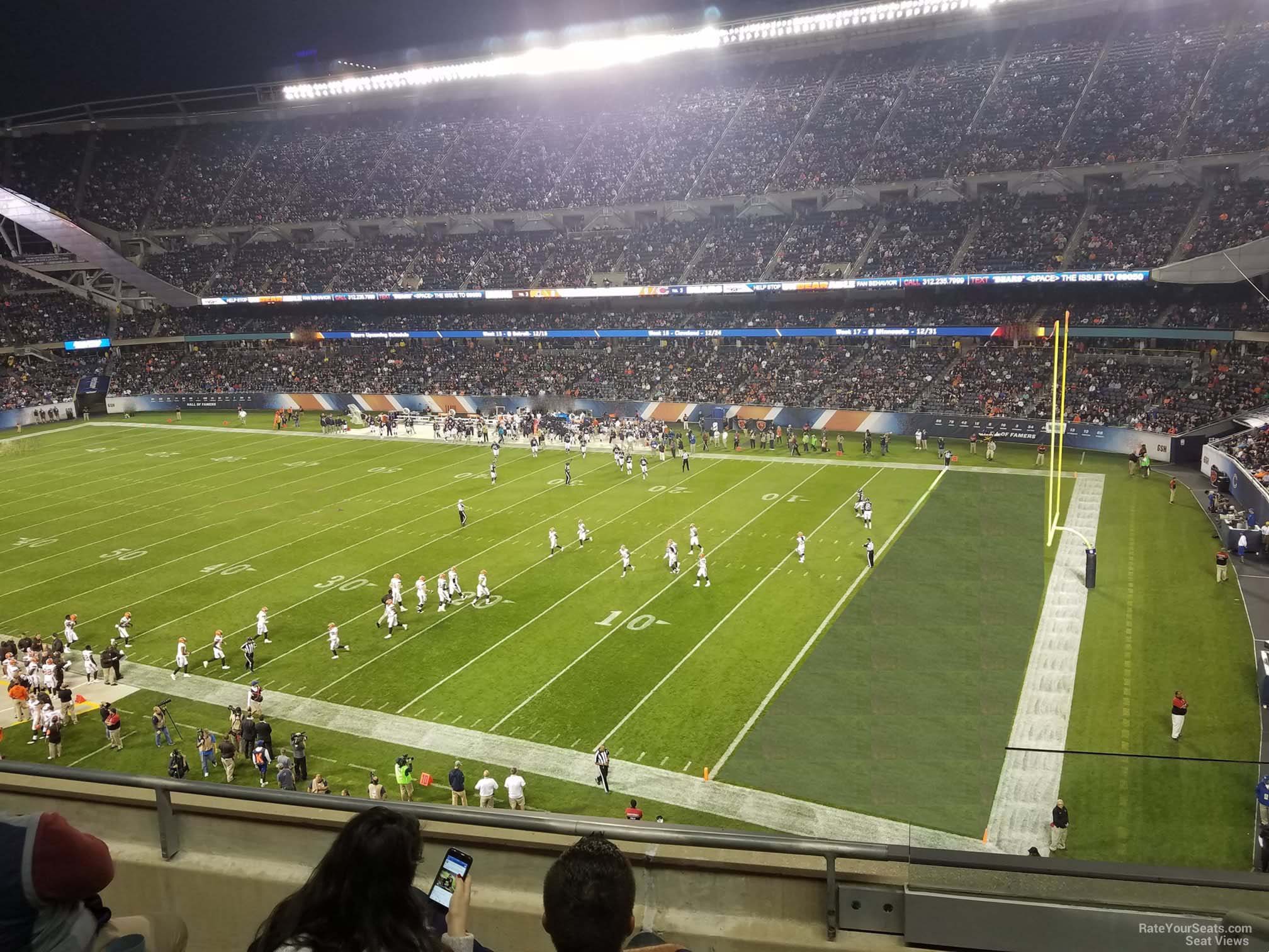 section 304, row 4 seat view  for football - soldier field