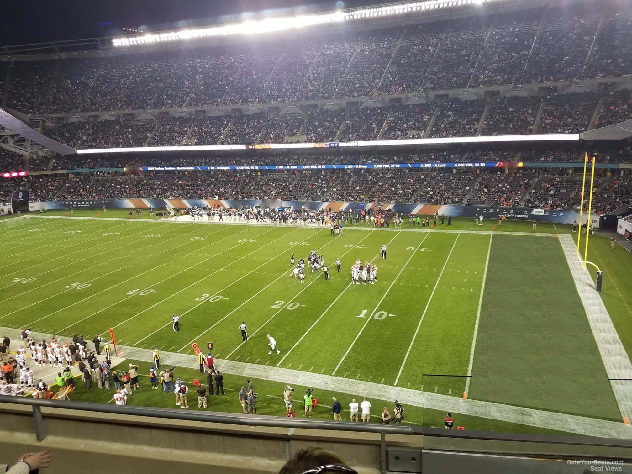 section 305, row 4 seat view  for football - soldier field