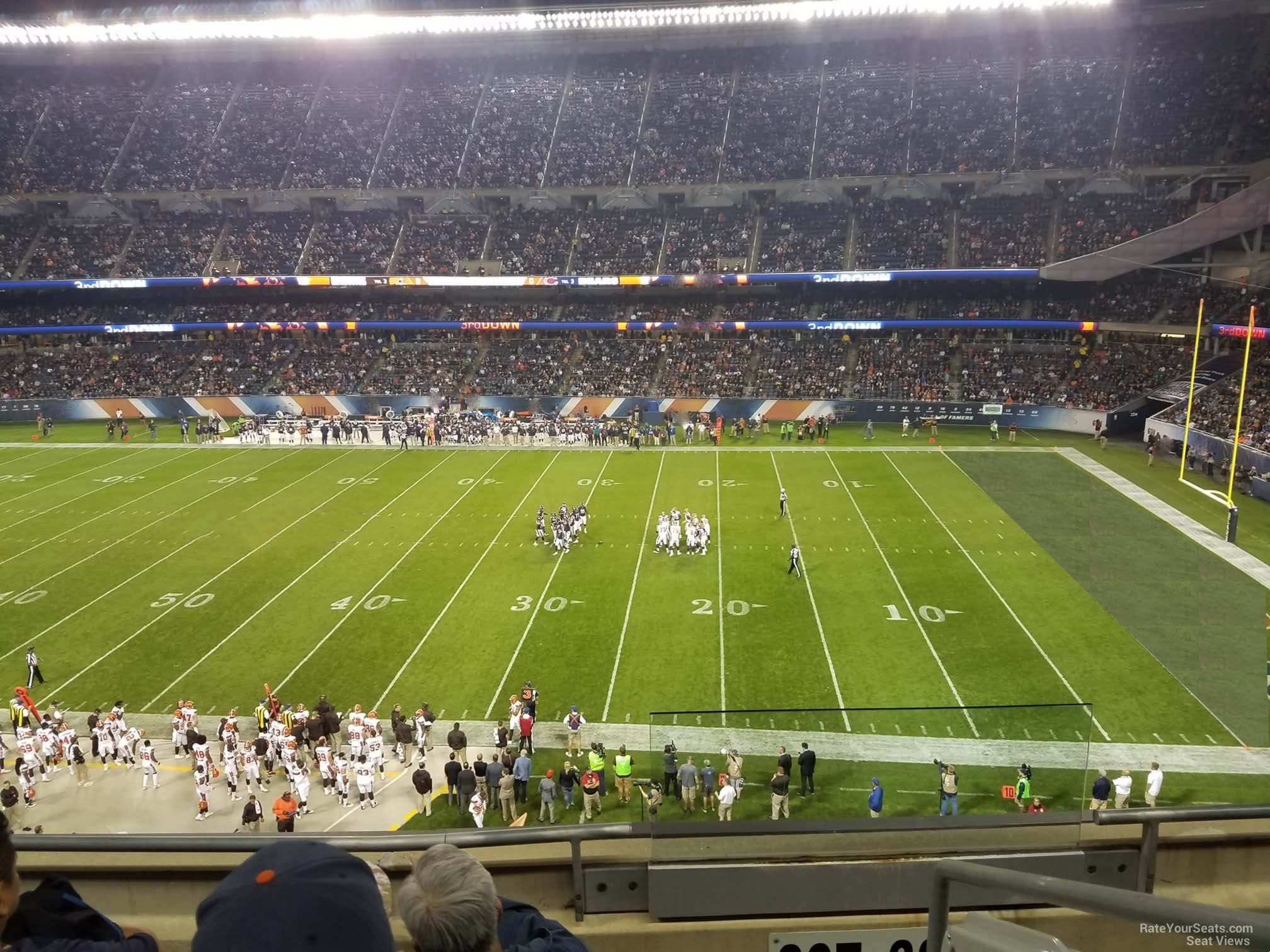 section 307, row 4 seat view  for football - soldier field