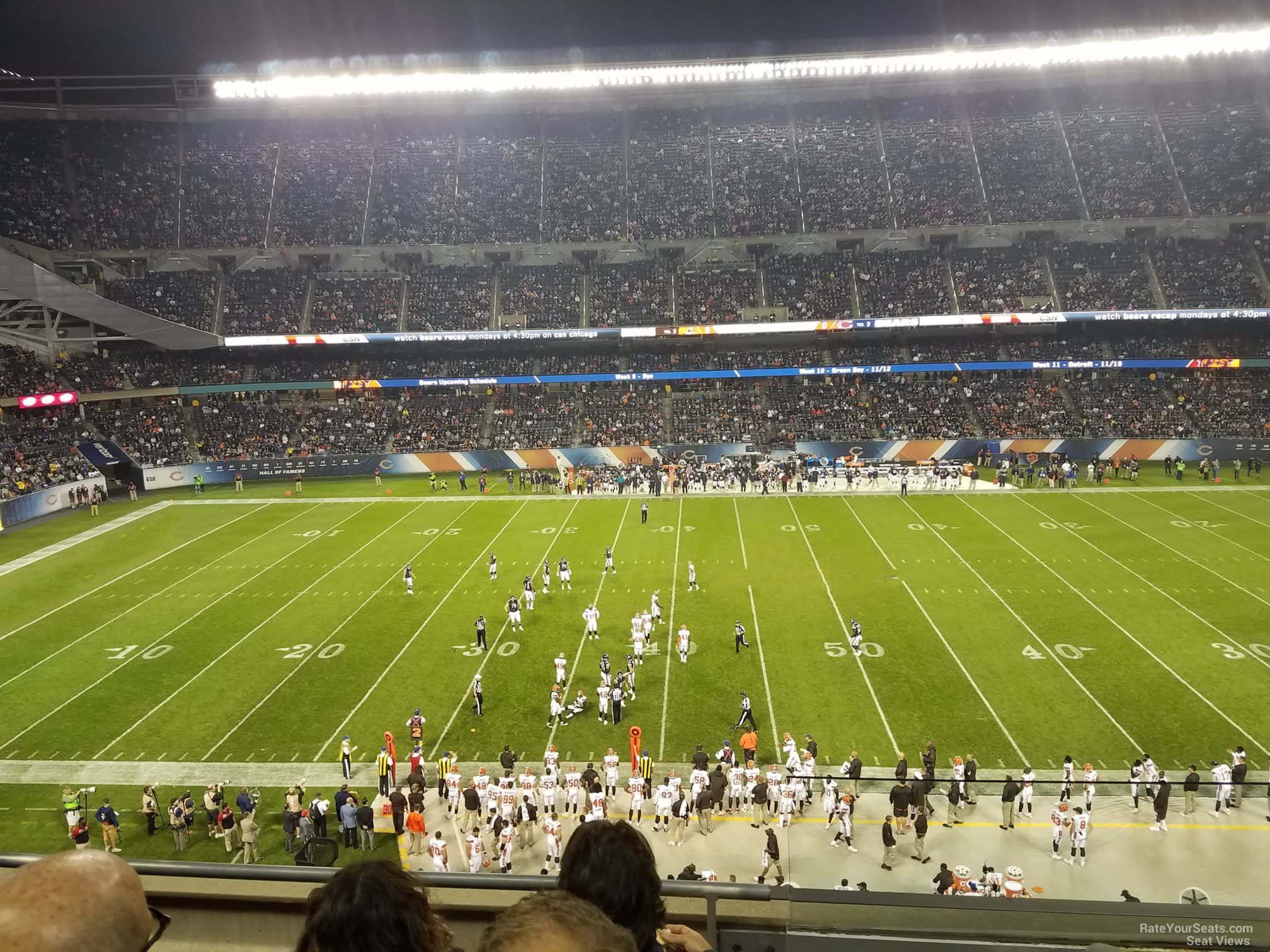 section 310, row 4 seat view  for football - soldier field