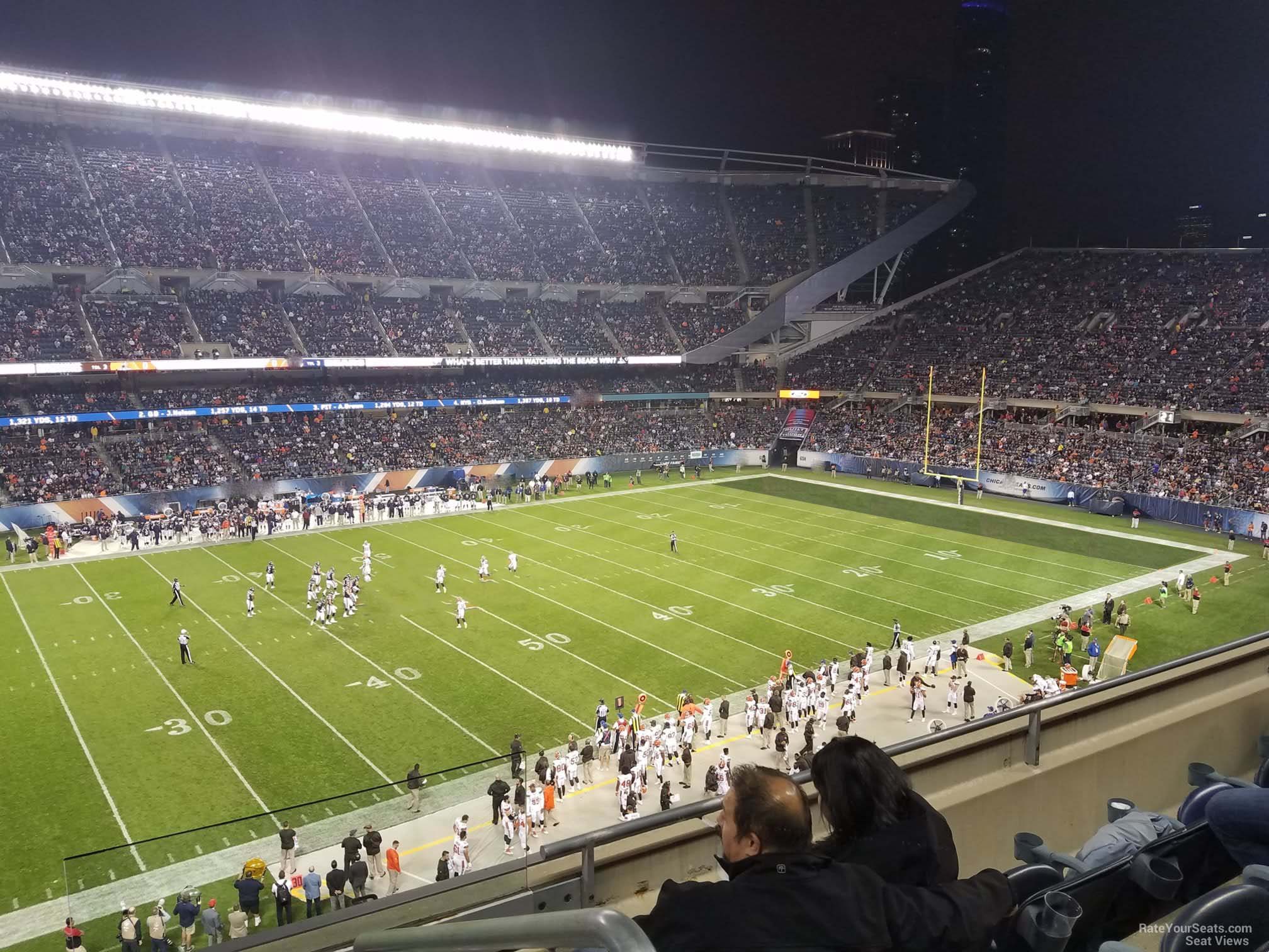 section 312, row 4 seat view  for football - soldier field