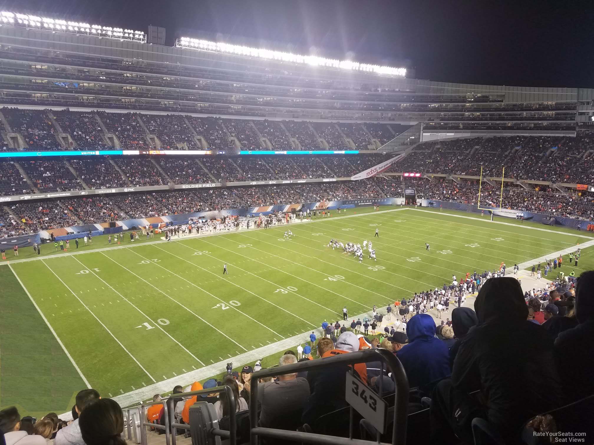 section 342, row 15 seat view  for football - soldier field