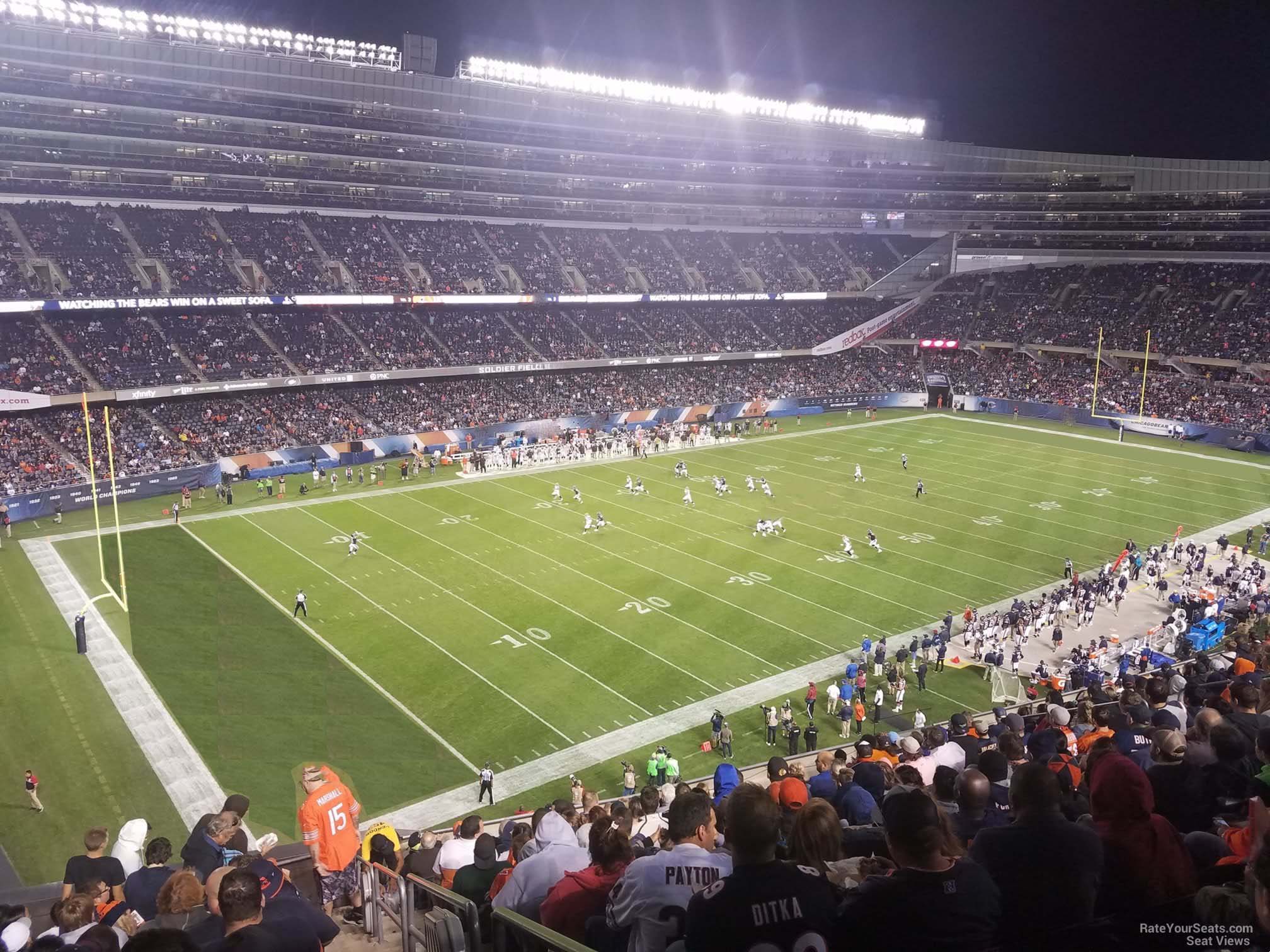 section 343, row 15 seat view  for football - soldier field