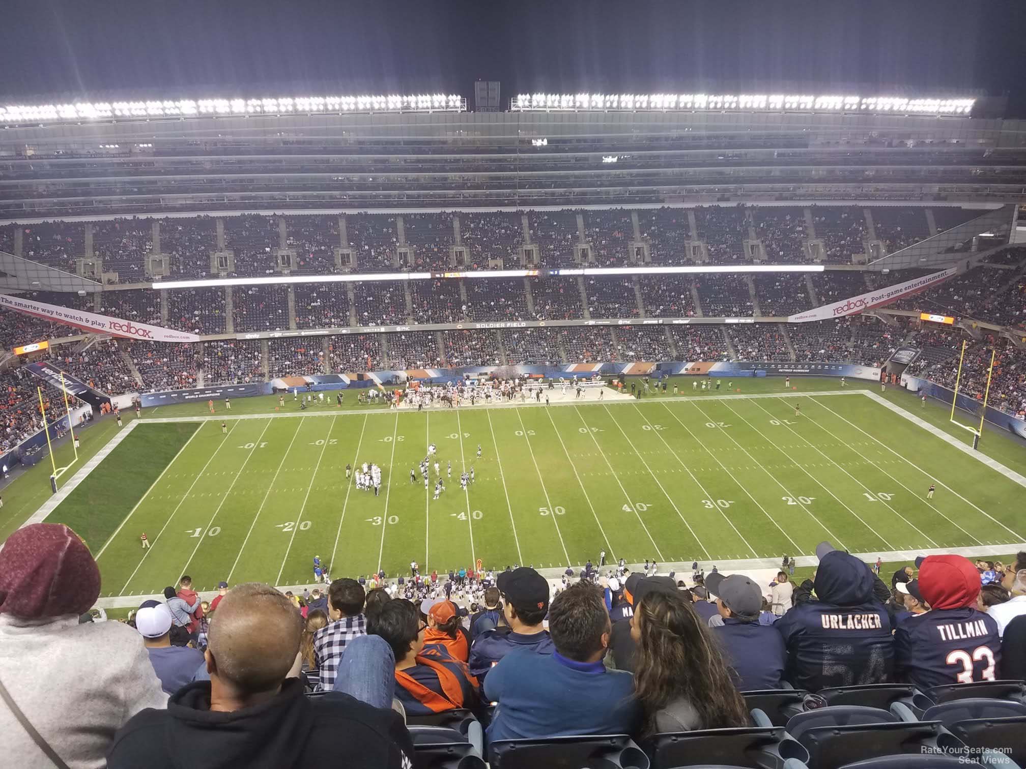 section 438, row 30 seat view  for football - soldier field