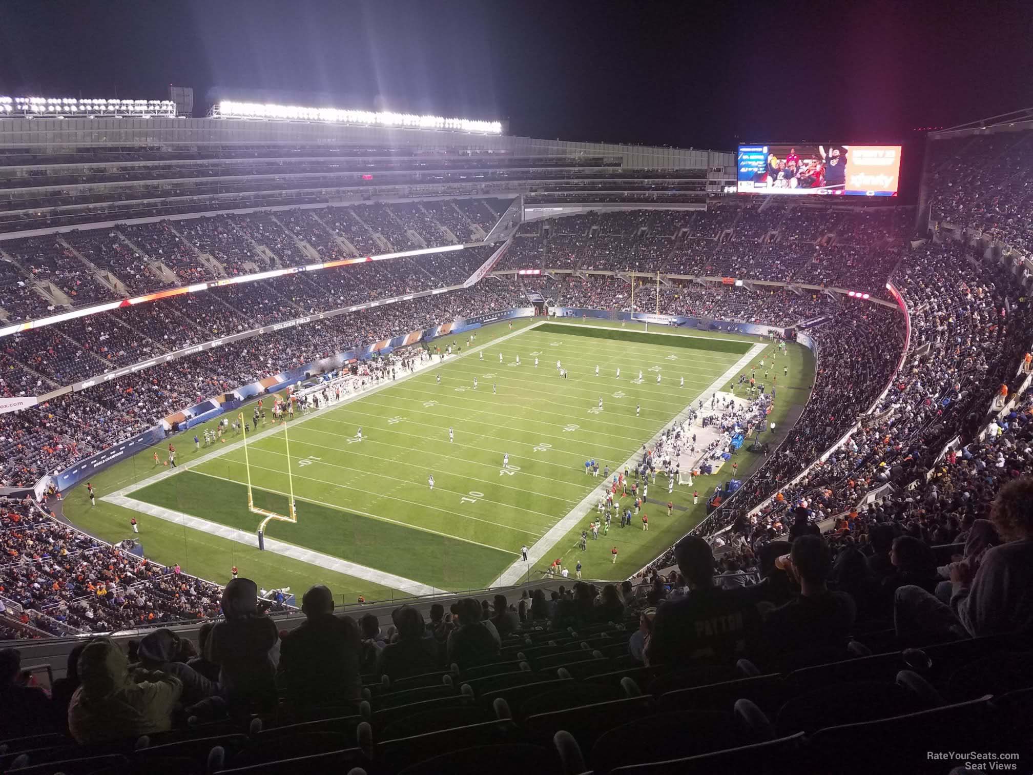 section 446, row 30 seat view  for football - soldier field