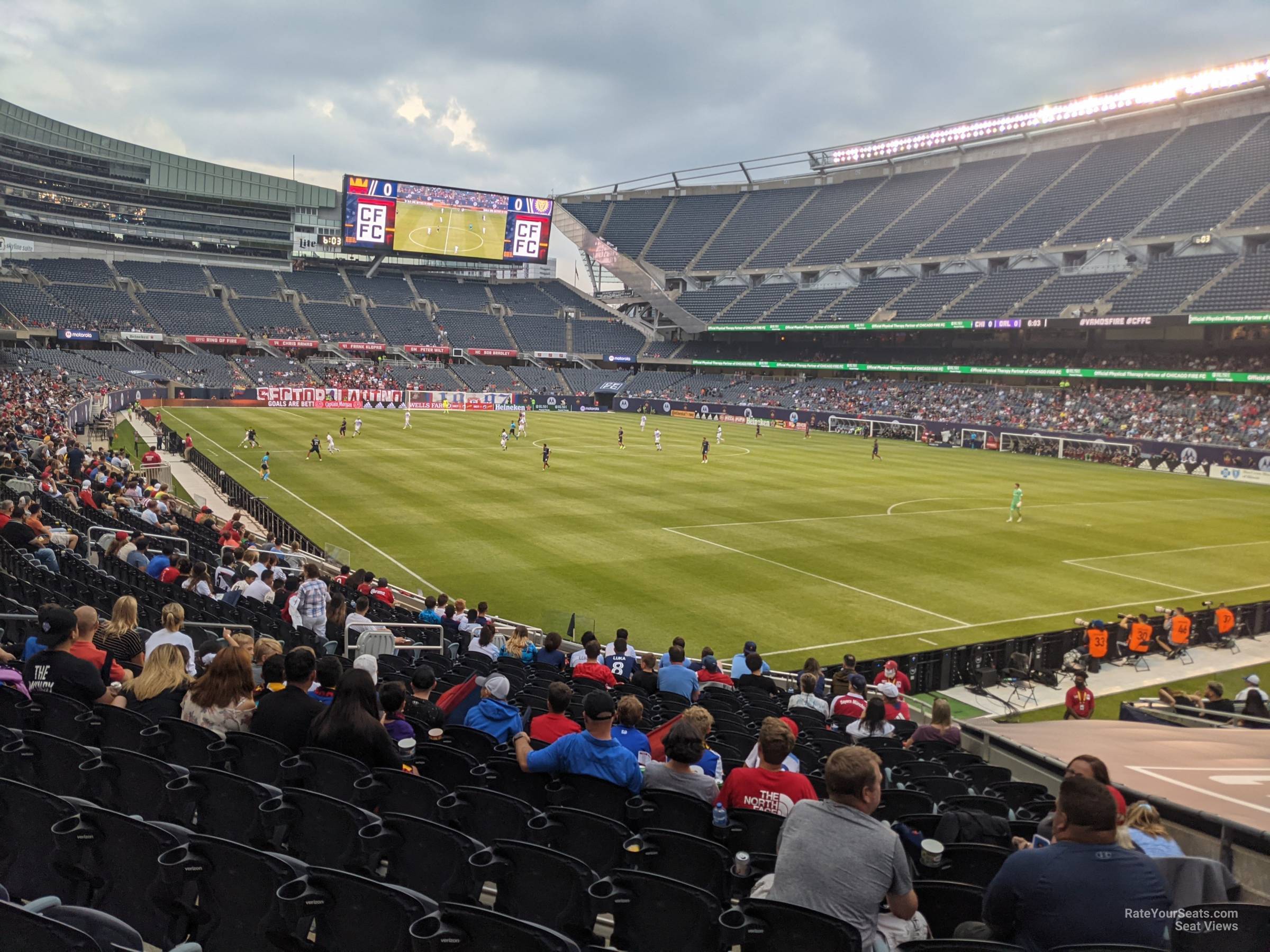 section 101, row 18 seat view  for soccer - soldier field