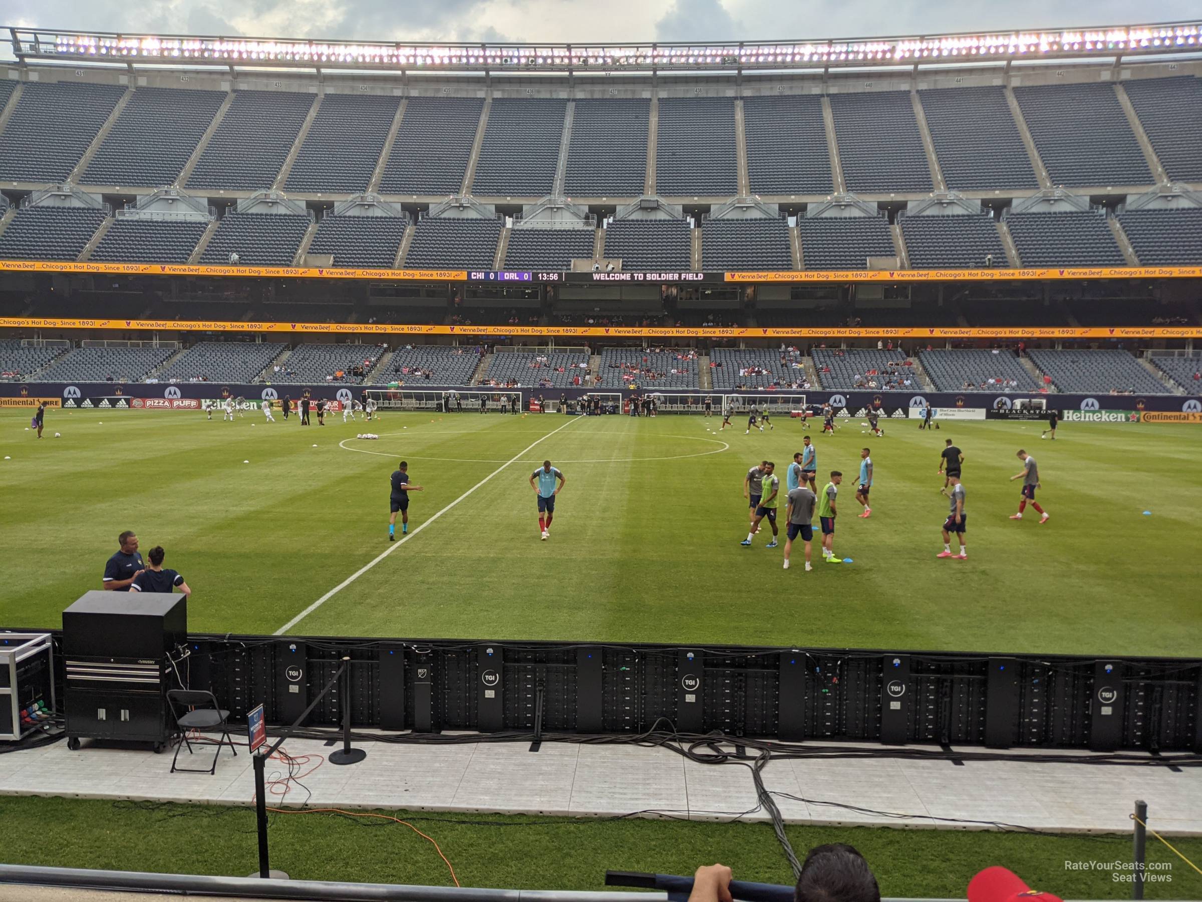 section 108, row 4 seat view  for soccer - soldier field