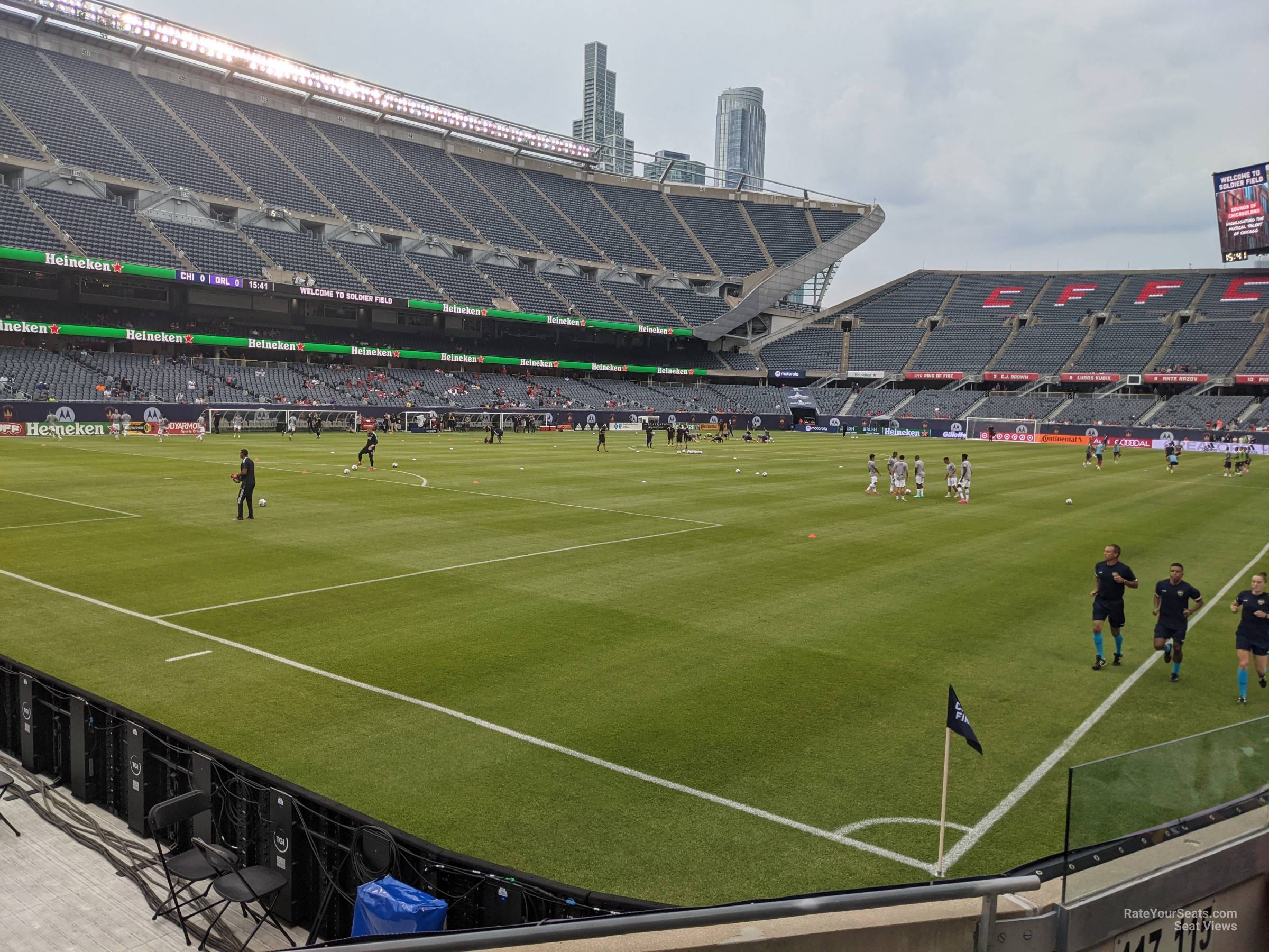 Soldier Field, section 117, row 11, home of Chicago Bears, page 1