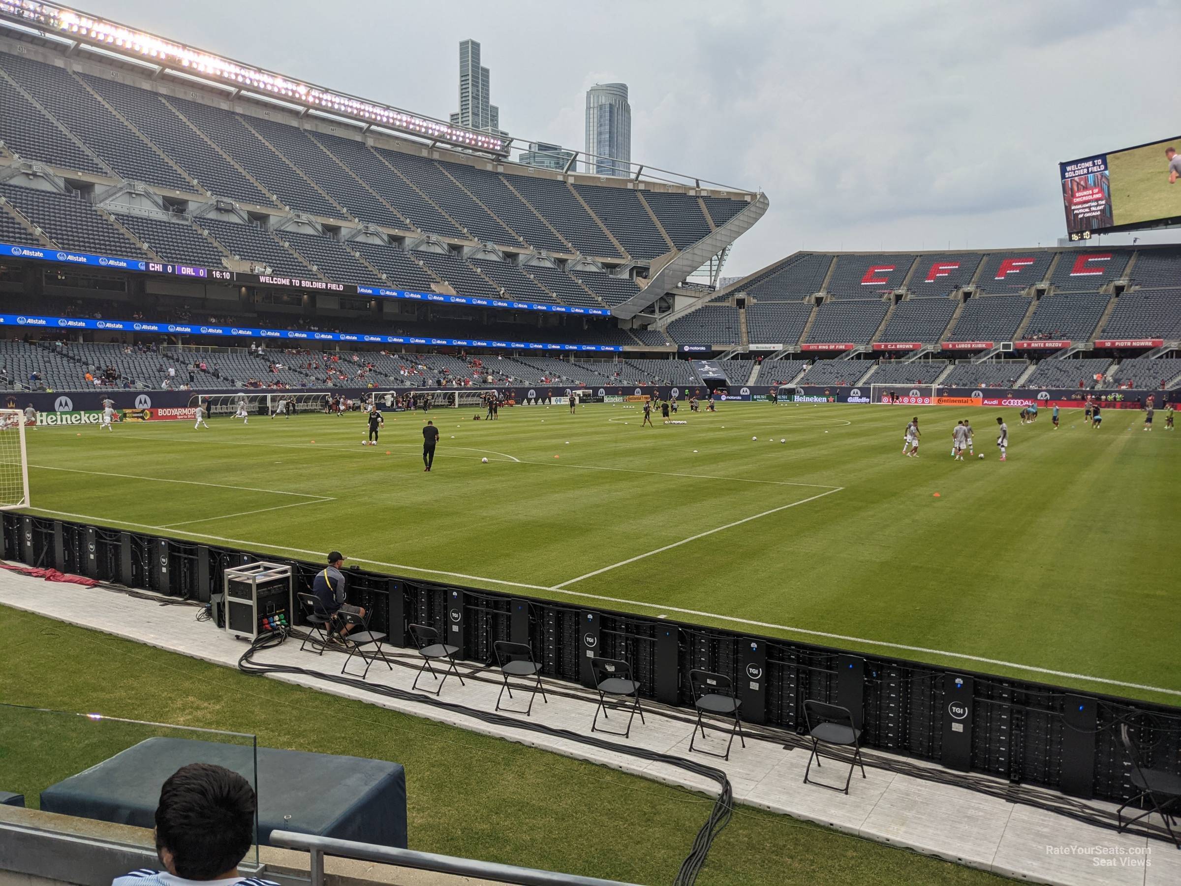 section 119, row 4 seat view  for soccer - soldier field