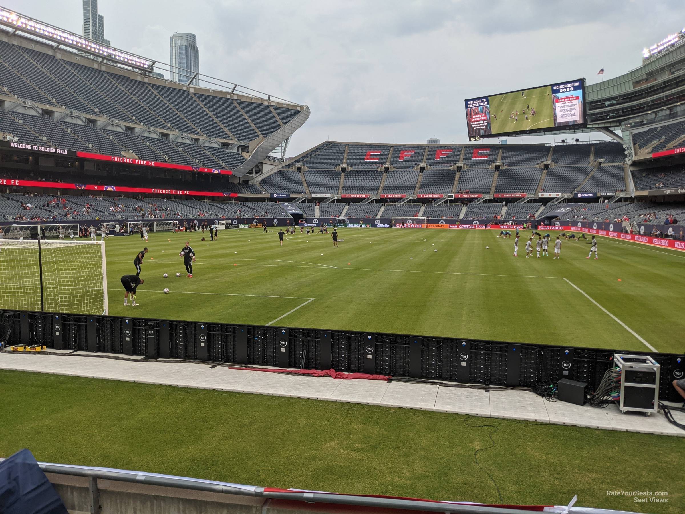 section 121, row 4 seat view  for soccer - soldier field