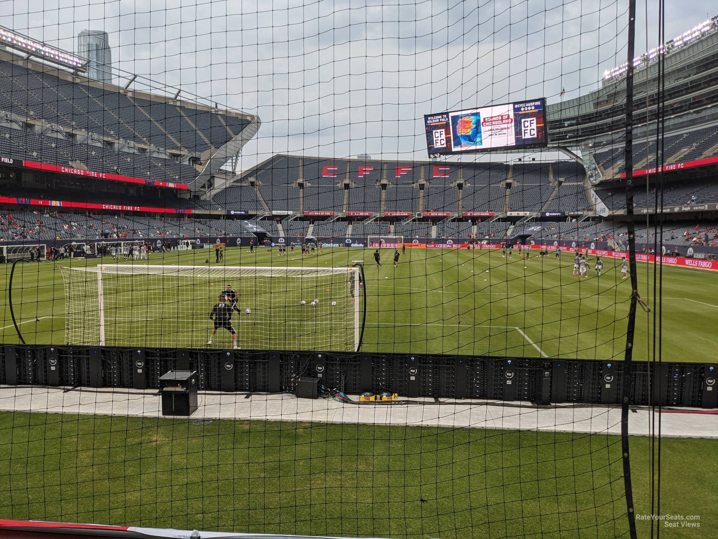 section 122, row 4 seat view  for soccer - soldier field