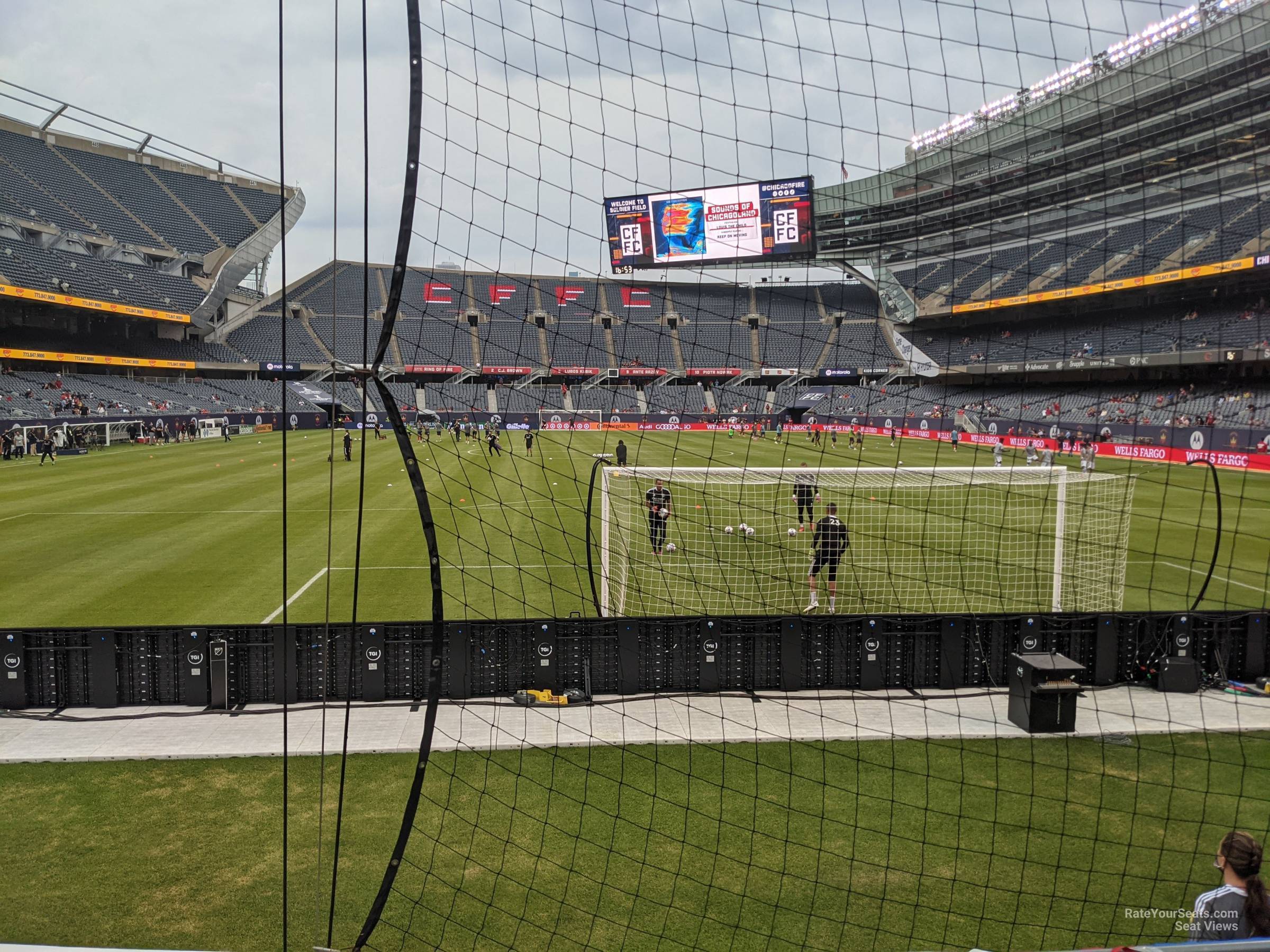 section 123, row 4 seat view  for soccer - soldier field